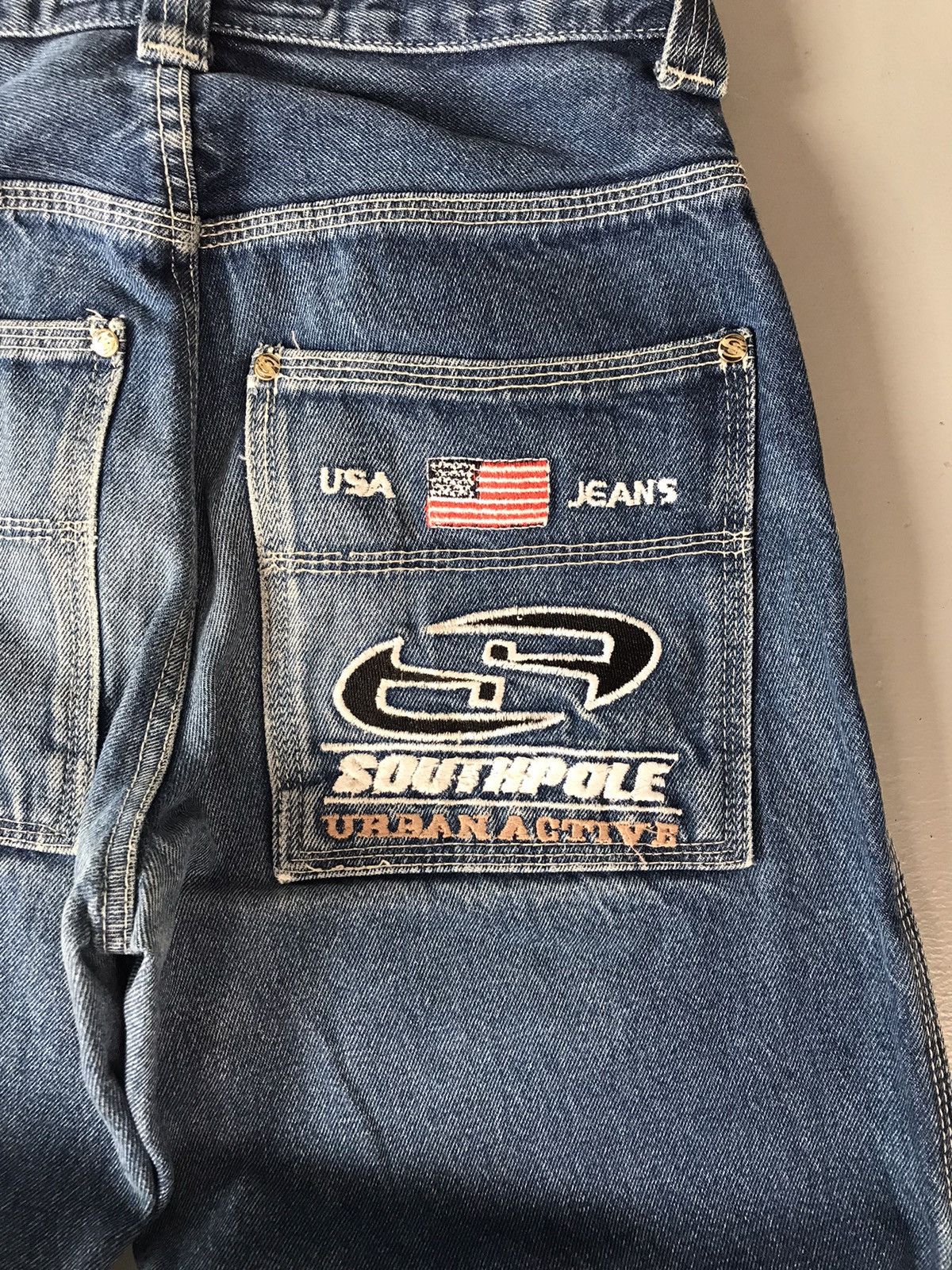 JNCO × Southpole × Vintage Vintage Southpole SpellOut embroidered denim Size US 26 / EU 42 - 13 Thumbnail