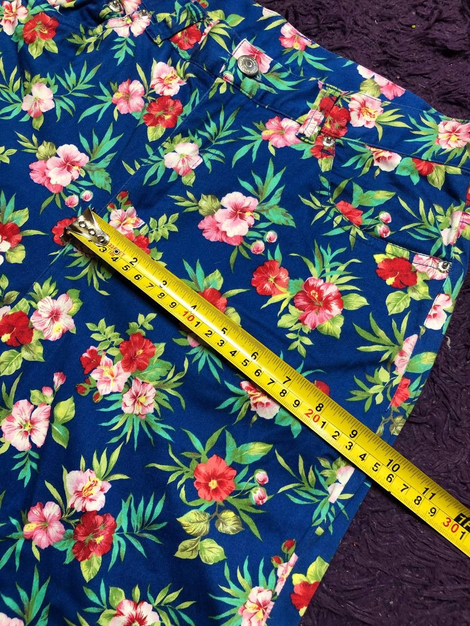 Lauren Ralph Lauren streetwear blue pants print flowers Lauren Ralph Lauren Y2K Size 30" / US 8 / IT 44 - 10 Thumbnail