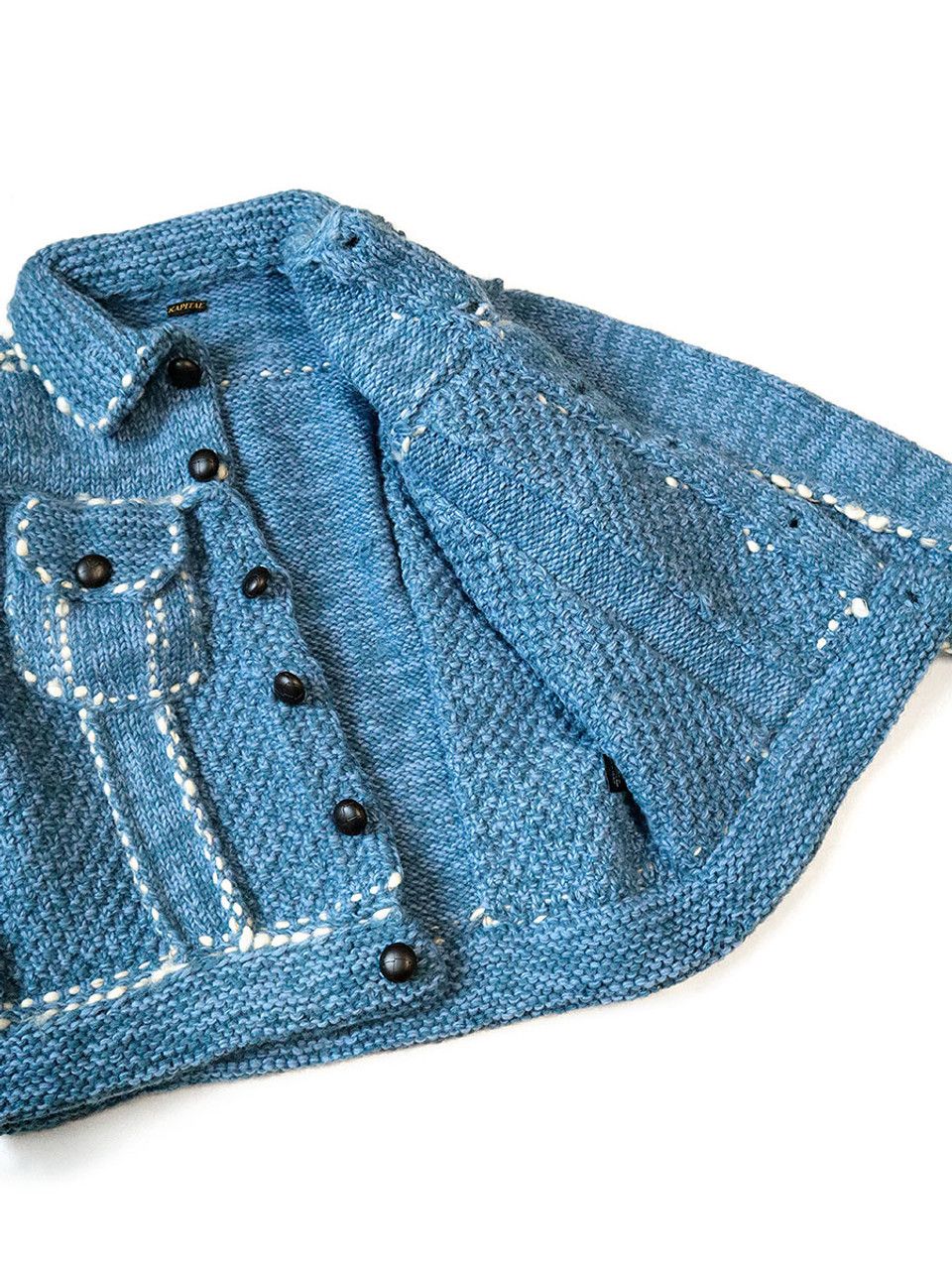 Kapital [OS] Wool Hand Knit Cowichan G Jean in Navy Size US L / EU 52-54 / 3 - 17 Thumbnail