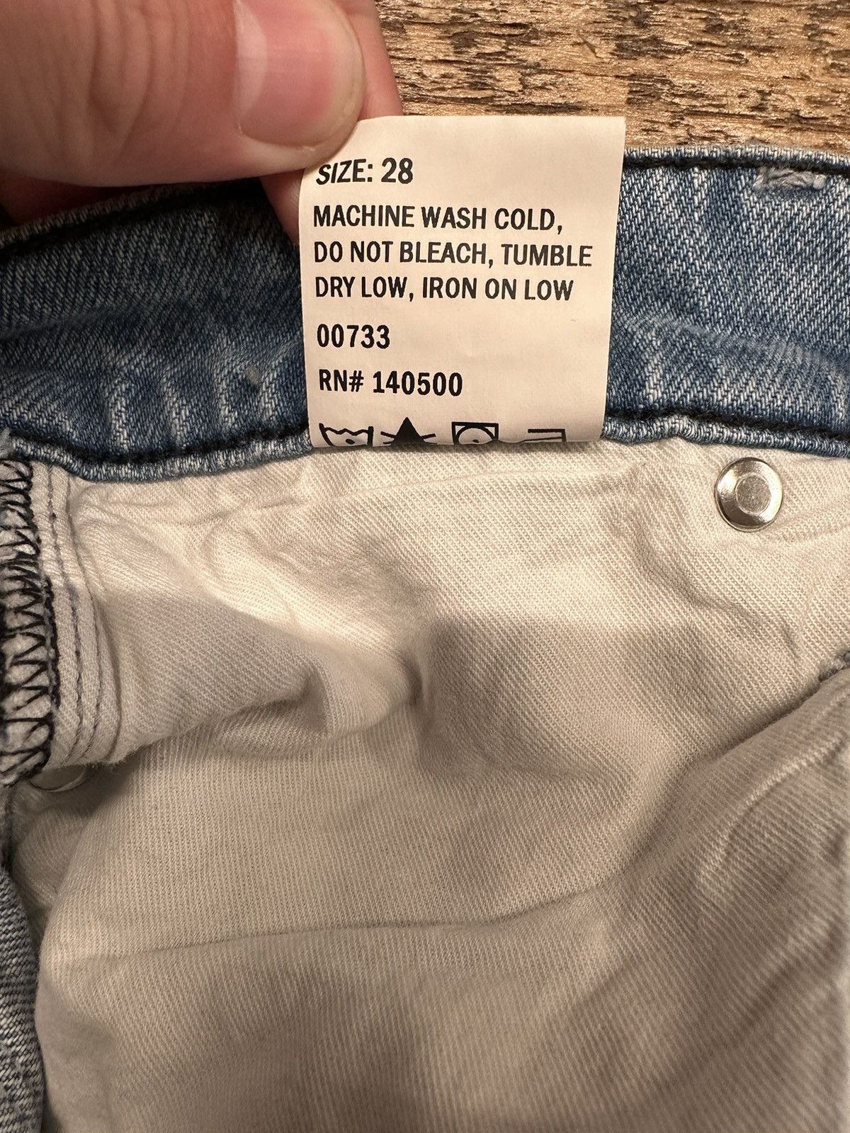 Rta Rta Zebra Print Small Spell Blue Denim Jeans Size 28 Size US 28 / EU 44 - 6 Thumbnail