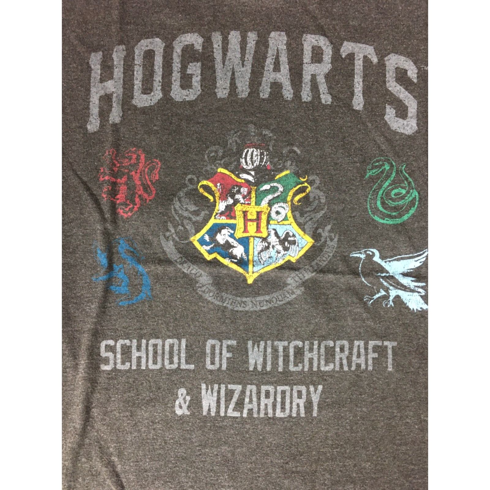 Vintage Harry Potter Hogwarts School of Witchcraft & Wizardry T Shirt M Womens Gray Graphic Tee, Harry Potter, School, 90s? Size M / US 6-8 / IT 42-44 - 2 Thumbnail