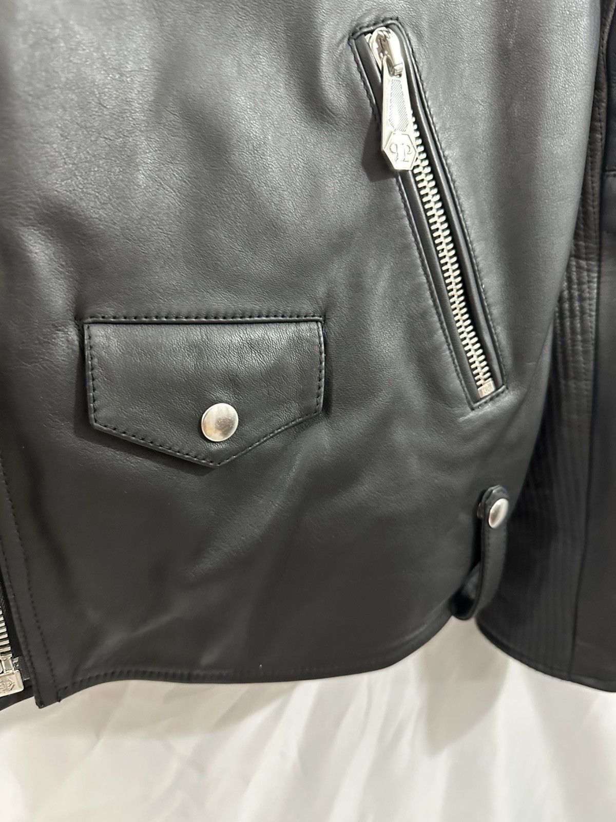 Philipp Plein PHILIPP PLEIN LEATHER SKULL JACKET Size US L / EU 52-54 / 3 - 9 Thumbnail