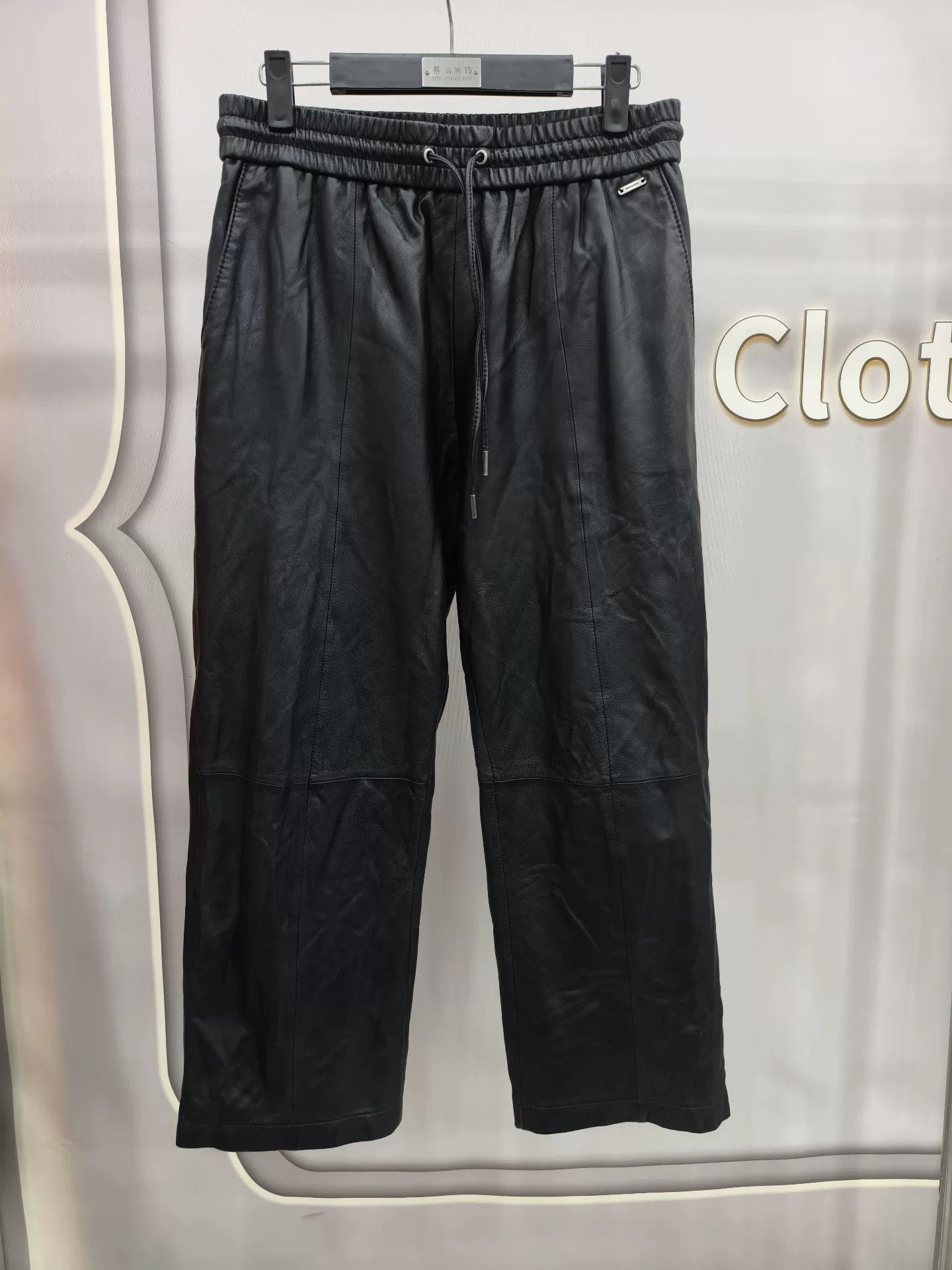 Coach Black Lambskin Leather Pants M Size Size US 28 / EU 44 - 1 Thumbnail