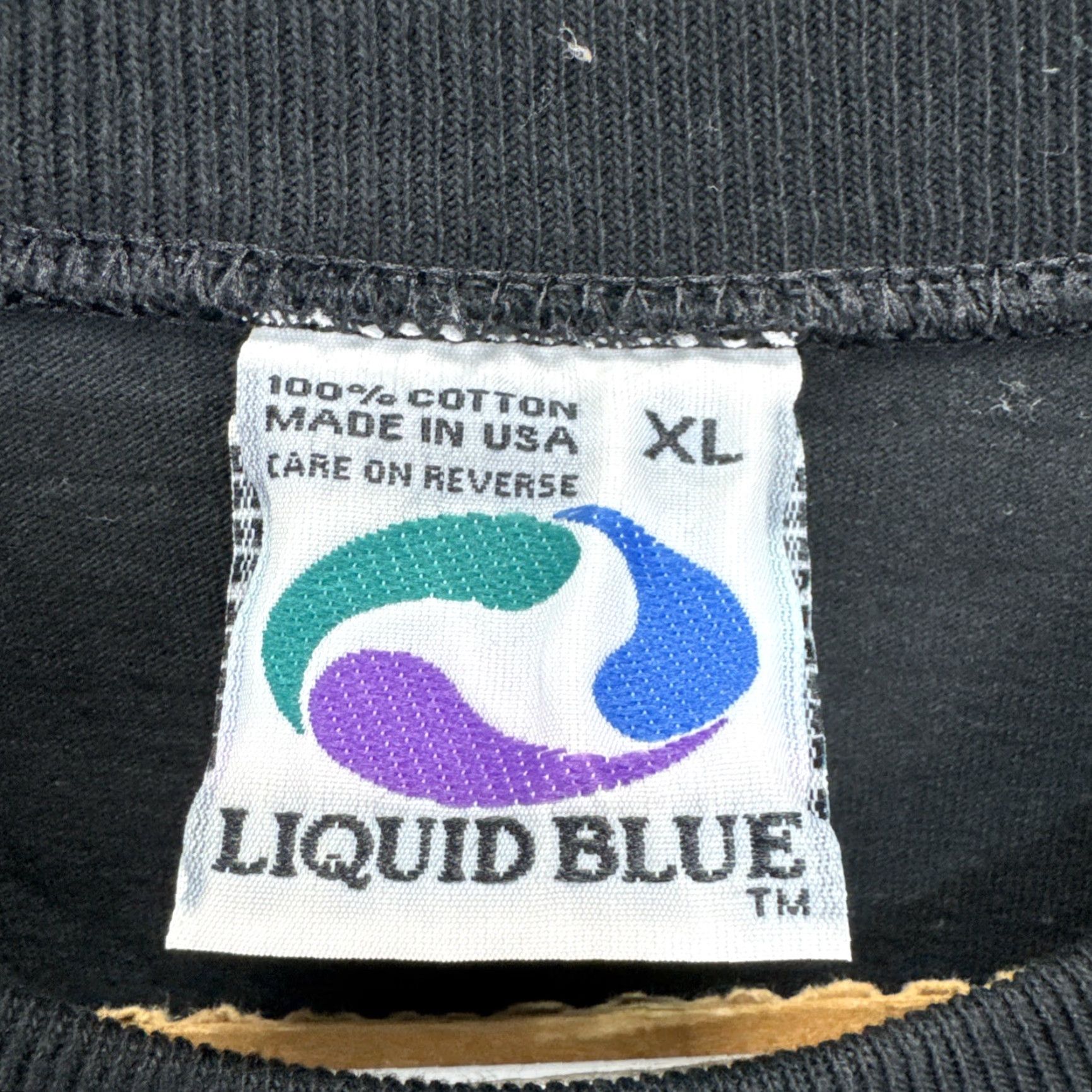 Liquid Blue VINTAGE Liquid Blue Alien New Order T-shirt Mens XL Black Cotton Graphic Print Short Sleeve Bill Clinton Hilary Clinton 90s Size US XL / EU 56 / 4 - 3 Thumbnail