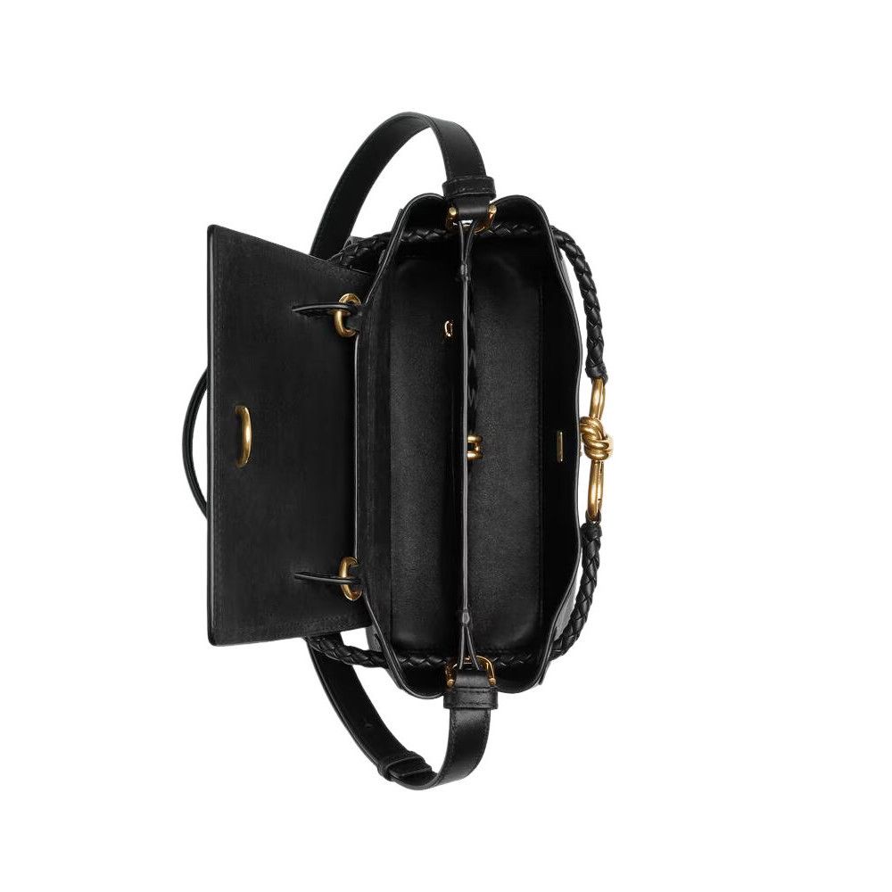 Bottega Veneta BOTTEGA VENETA Ciao Ciao Small $4900 Black Leather Top Handl Size ONE SIZE - 2 Thumbnail