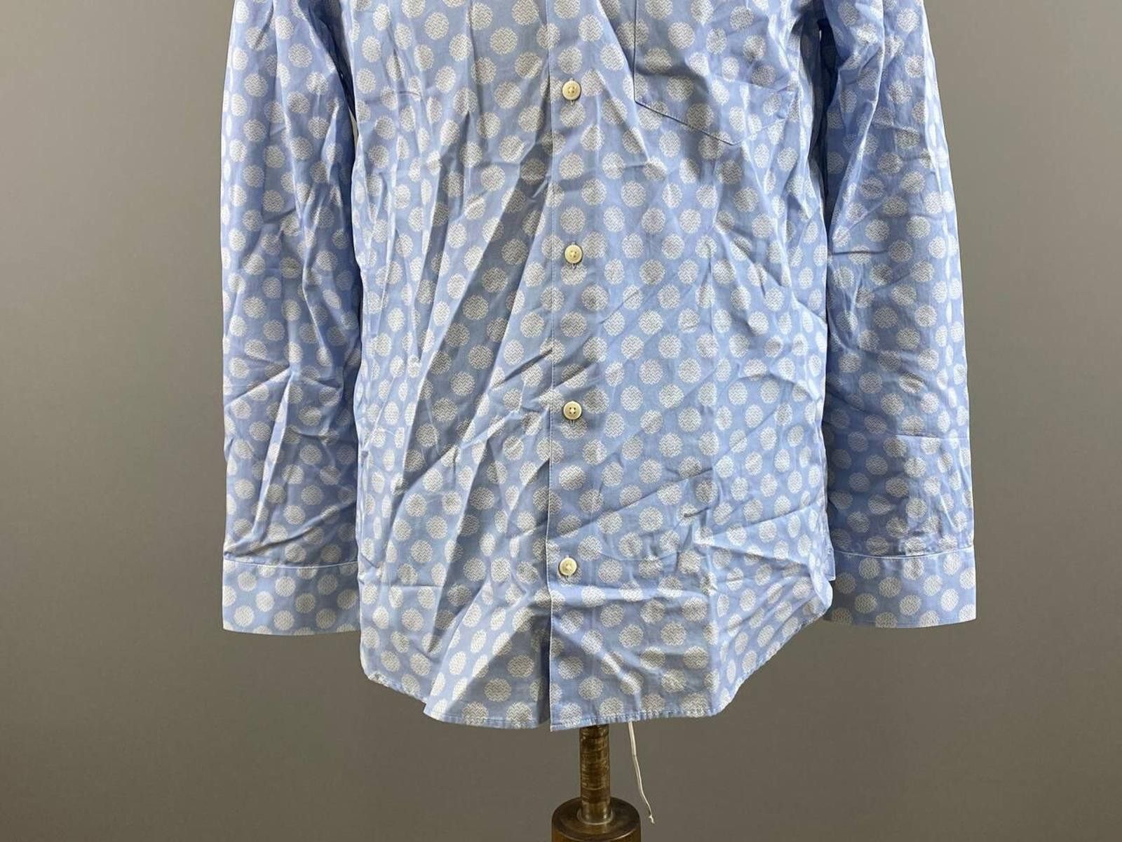 Ted Baker BNWT Ted Baker MMA-Barnard LS Geo Dot Blue Shirt Size 3 Size US M / EU 48-50 / 2 - 5 Thumbnail