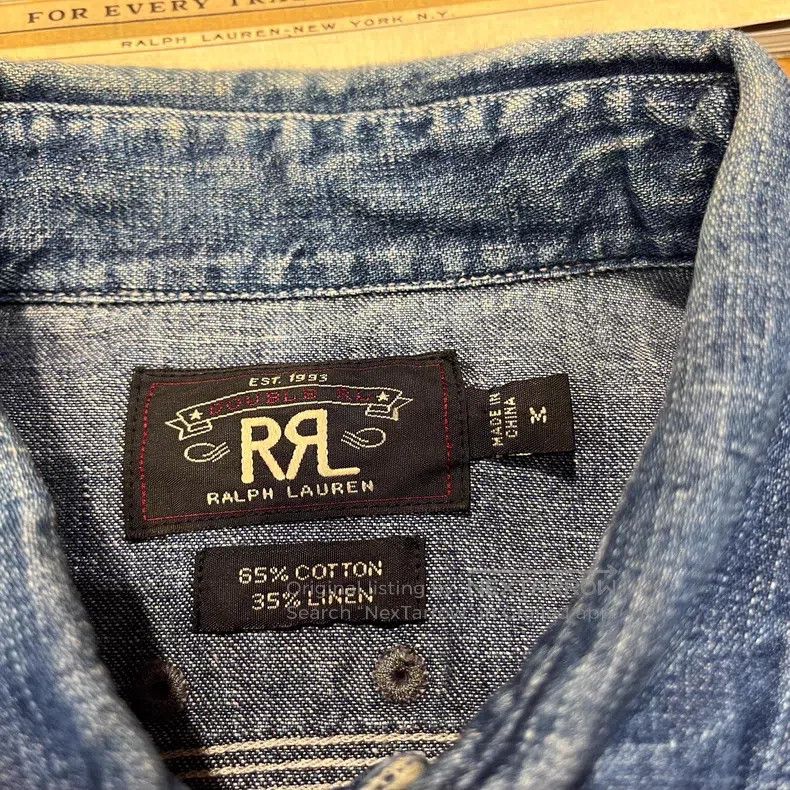 RRL Ralph Lauren RRL Ralph Lauren Washed and Destroyed Vintage Work Shirt Size US M / EU 48-50 / 2 - 4 Thumbnail