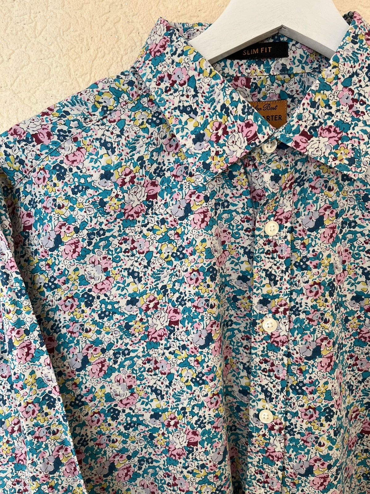 Simon Carter Simon Carter Cotton Long Sleeve Shirt Floral Print Size US L / EU 52-54 / 3 - 2 Thumbnail