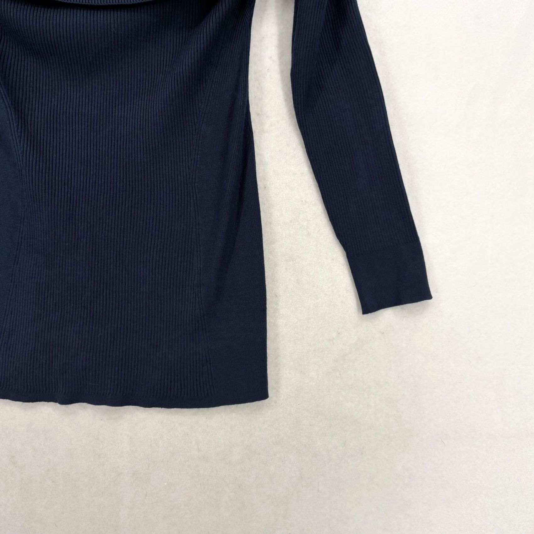 White House Black Market White House Black Market Sweater Womens Small Blue Boat Neck Knit Bow Back NWT Size S / US 4 / IT 40 - 3 Thumbnail