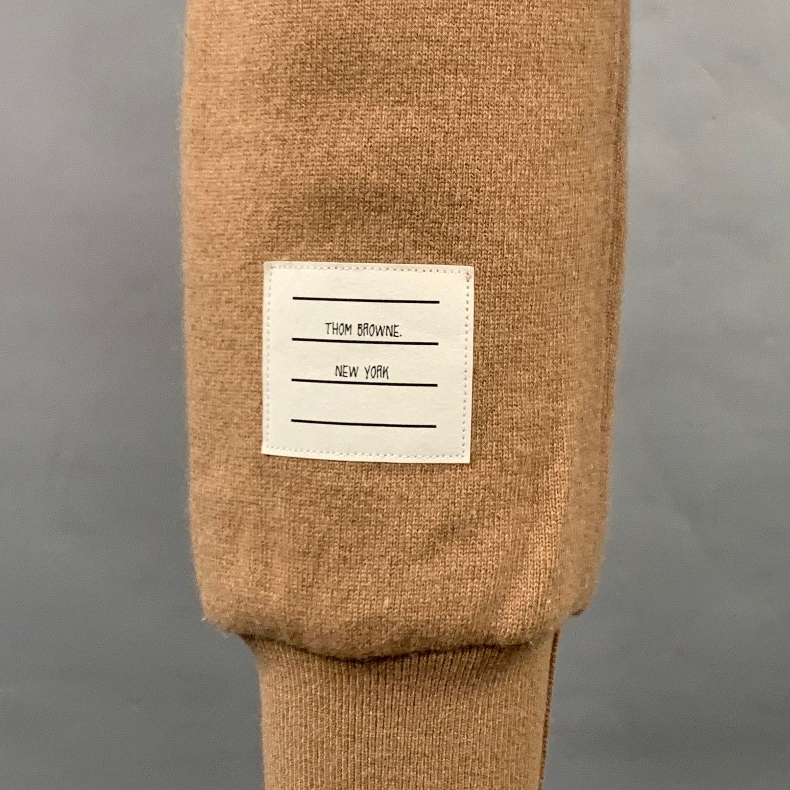 Thom Browne THOM BROWNE Brown Cream Cotton Blend Stripe Casual Pants Size 25" / US 0 / IT 36 - 3 Thumbnail
