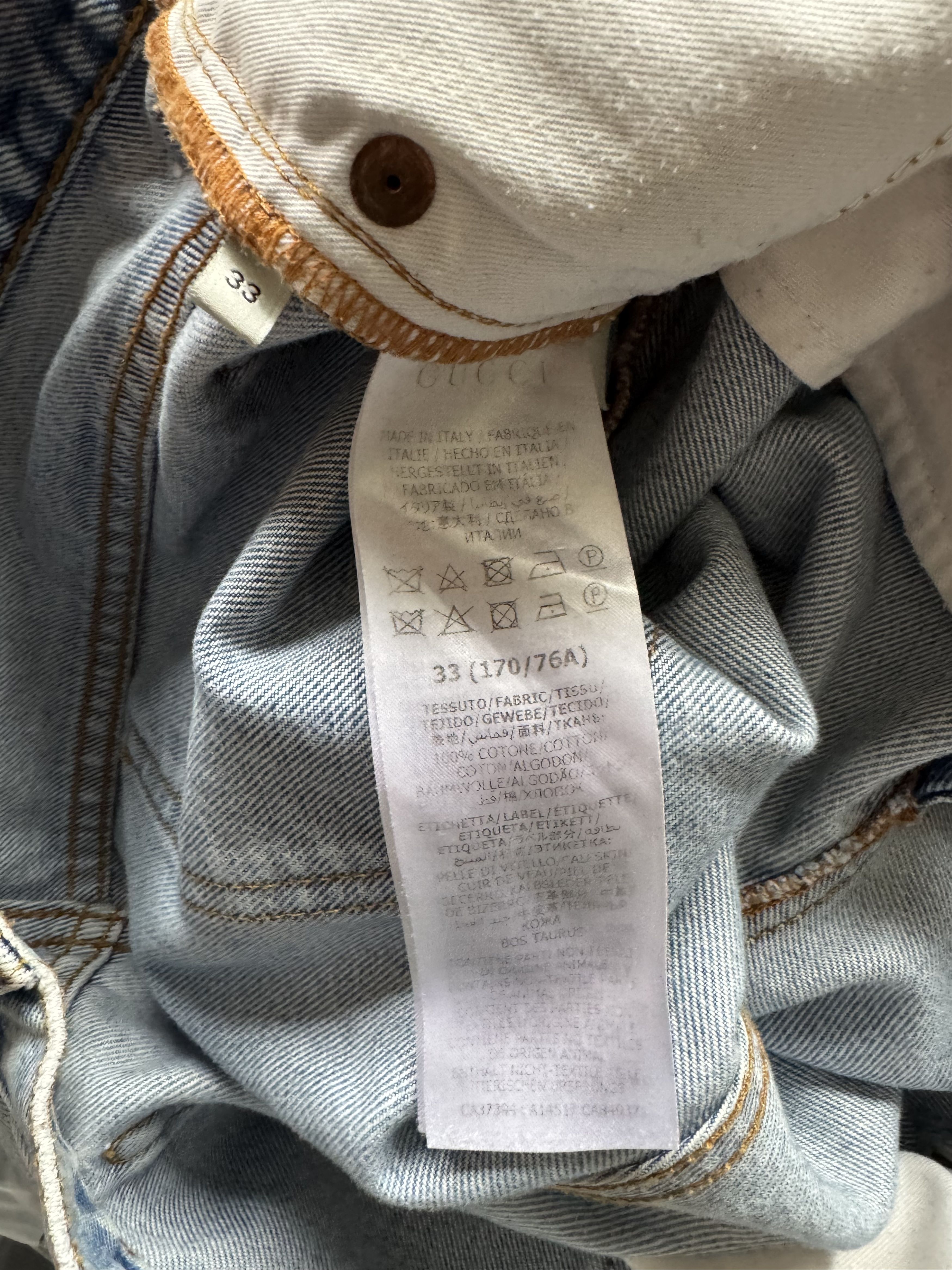 Gucci Denim Pants with Distressed Detailing Size US 33 - 15 Thumbnail