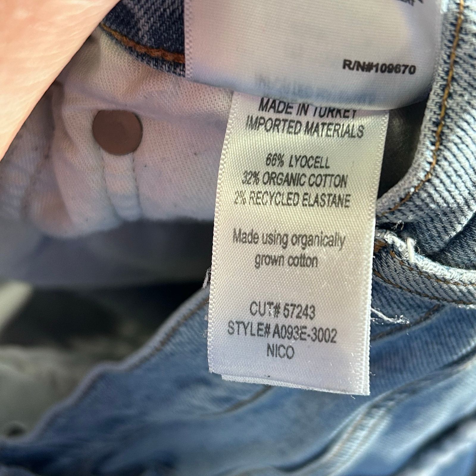 Agolde Agolde Nico High Rise Jeans Distressed Skinny Button Fly 28 Size 28" / US 6 / IT 42 - 7 Thumbnail