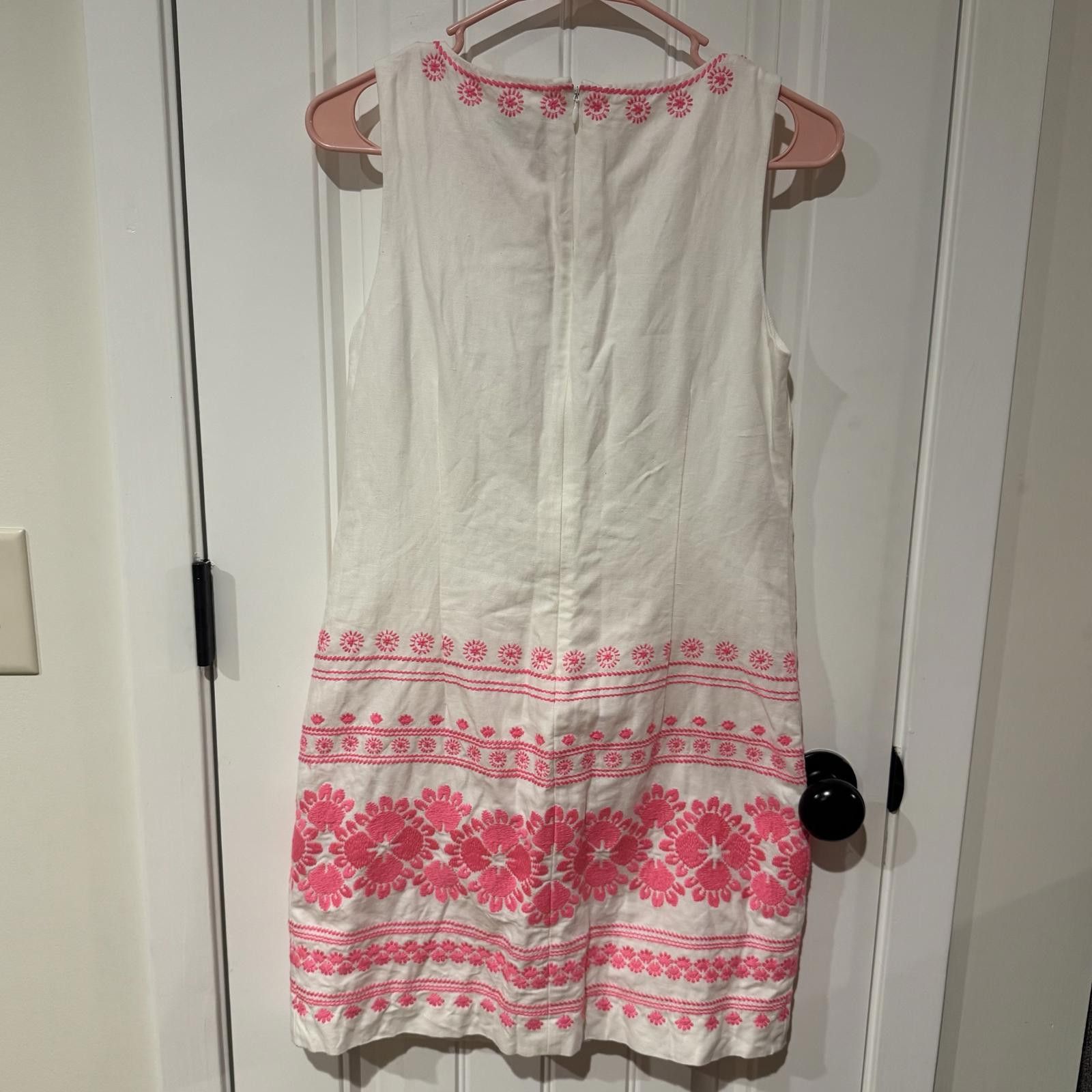Vineyard Vines Vineyard Vines Hot Pink- Linen blend Dress-Size 0 Size XS / US 0-2 / IT 36-38 - 3 Thumbnail