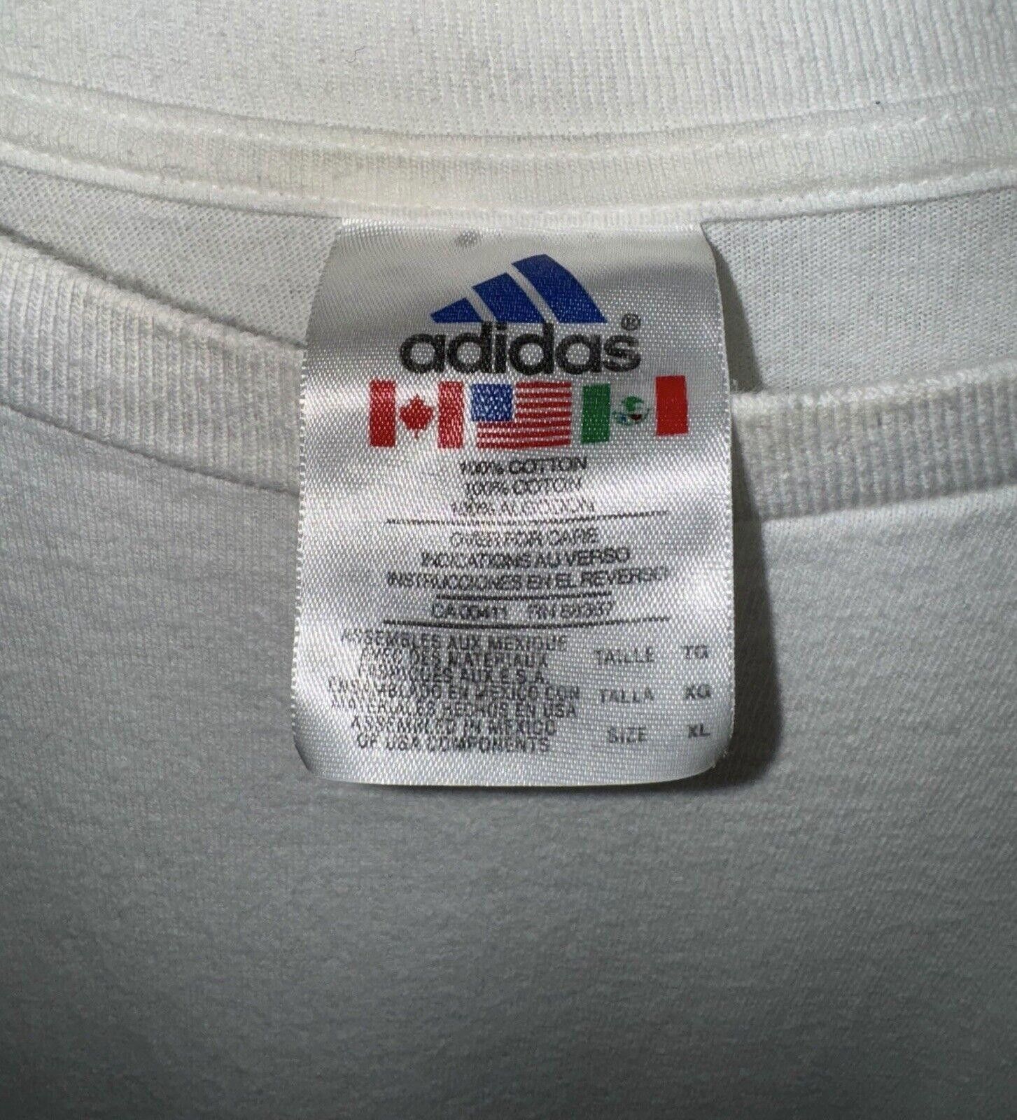 Adidas Vintage Adidas 90s History Of Running Track Shirt Sz XL RARE Size US XL / EU 56 / 4 - 6 Thumbnail