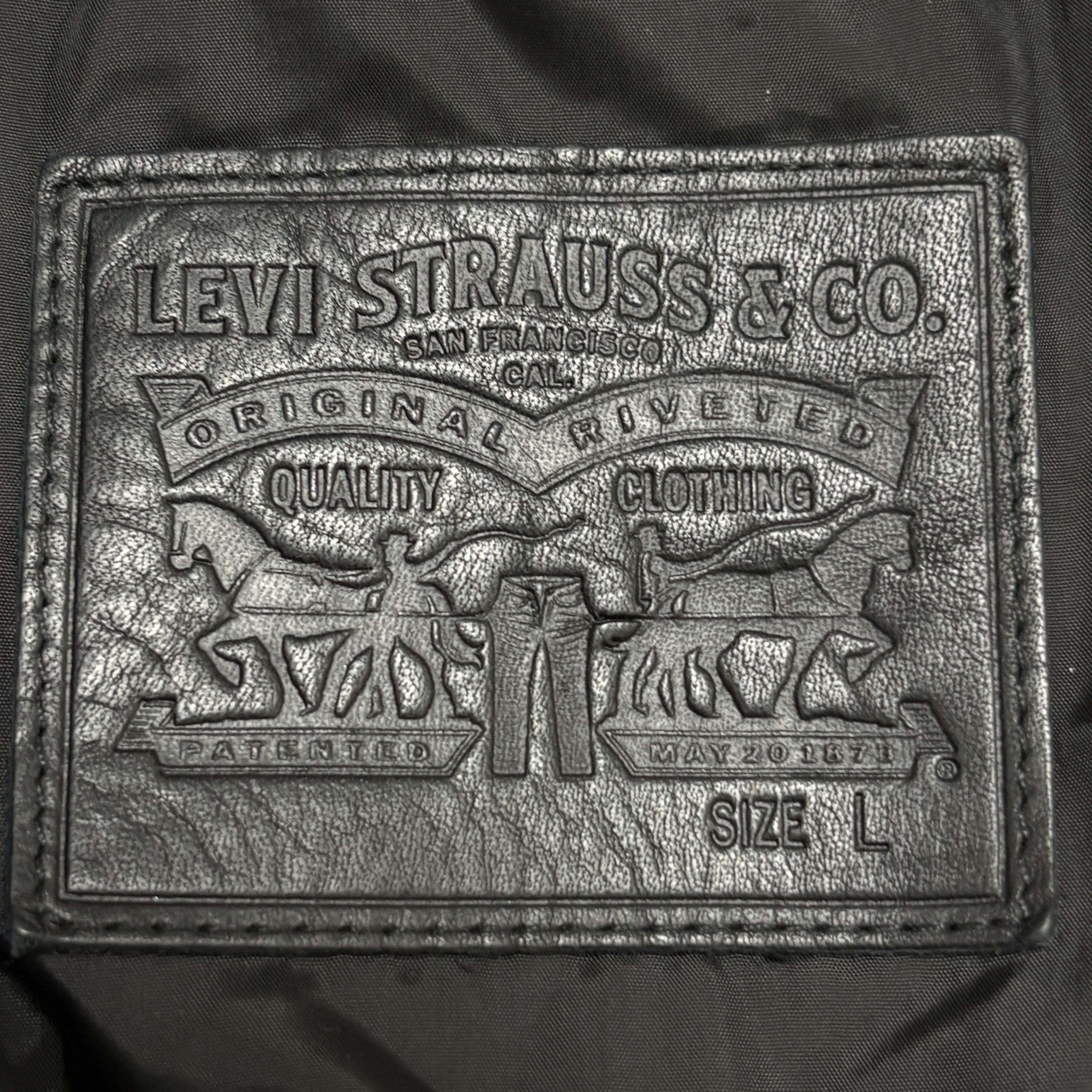 Levi's Levi's Goat Leather Jacket Aviator Bomber Jacket Zip Pockets Size US L / EU 52-54 / 3 - 7 Thumbnail