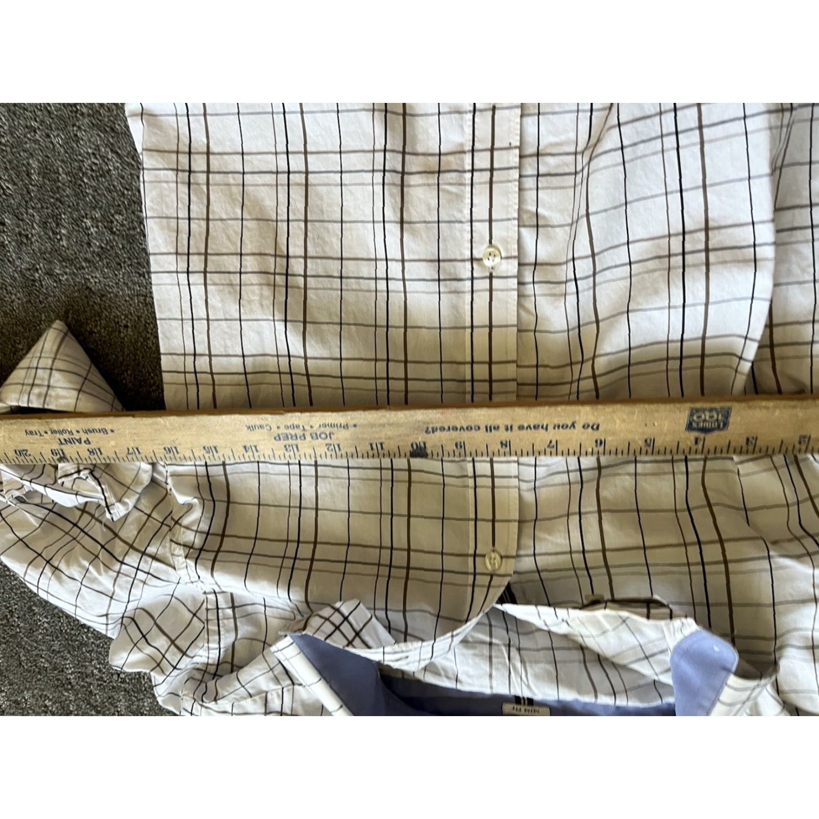 Zara ZARA MAN Tailored Fit White Plaid Button-Up Shirt Adult Small Cotton Long Sleeve Mens Size US S / EU 44-46 / 1 - 4 Thumbnail