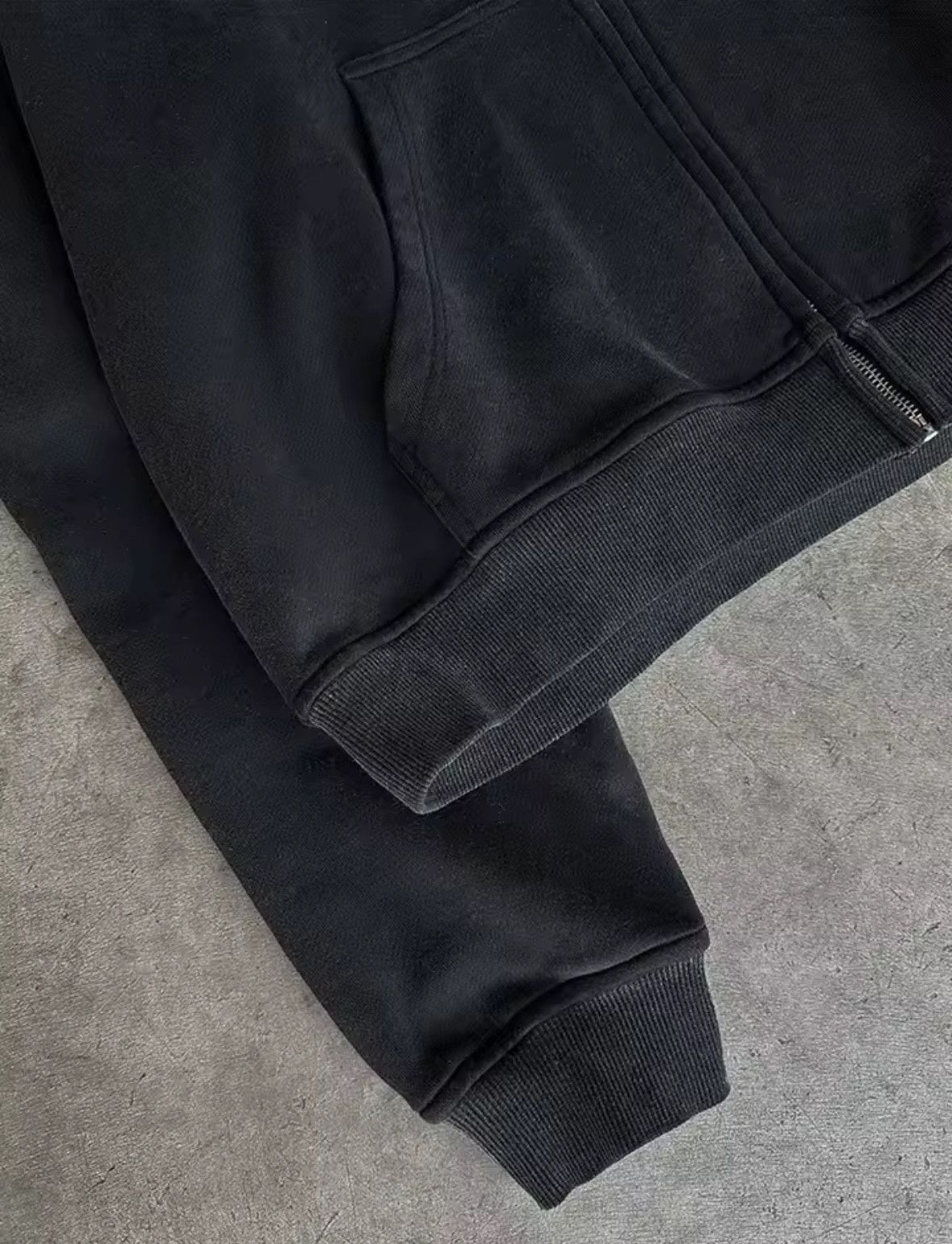 Other Punk Style Letter Print Zip-Up Hoodie Sweatshirt Size US XL / EU 56 / 4 - 4 Thumbnail