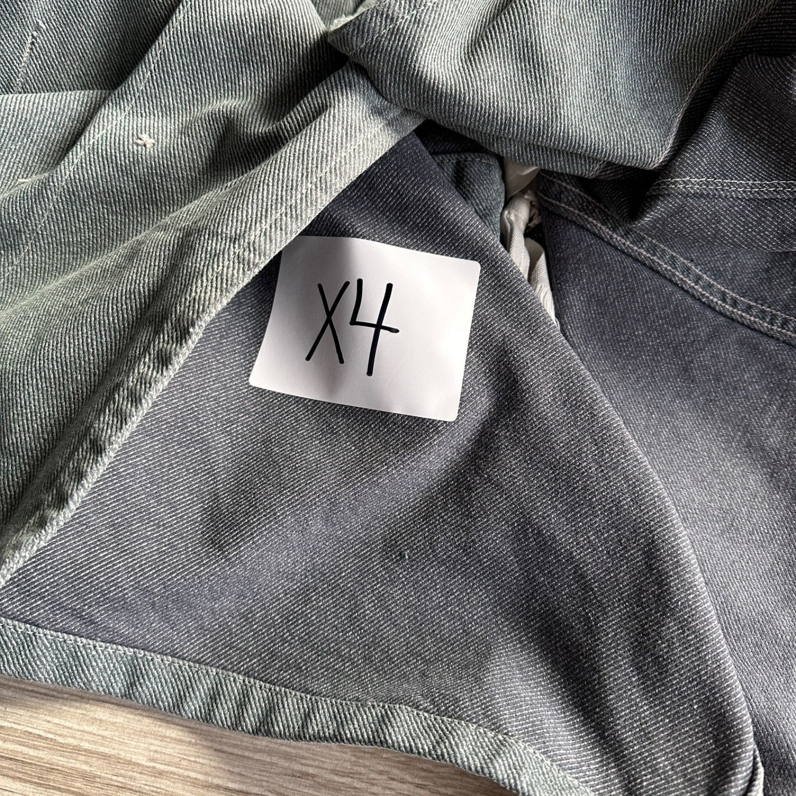 Vintage Vintage French Work Jacket Chore Coat Grey HBT Jacket 9458AC Size US L / EU 52-54 / 3 - 4 Thumbnail