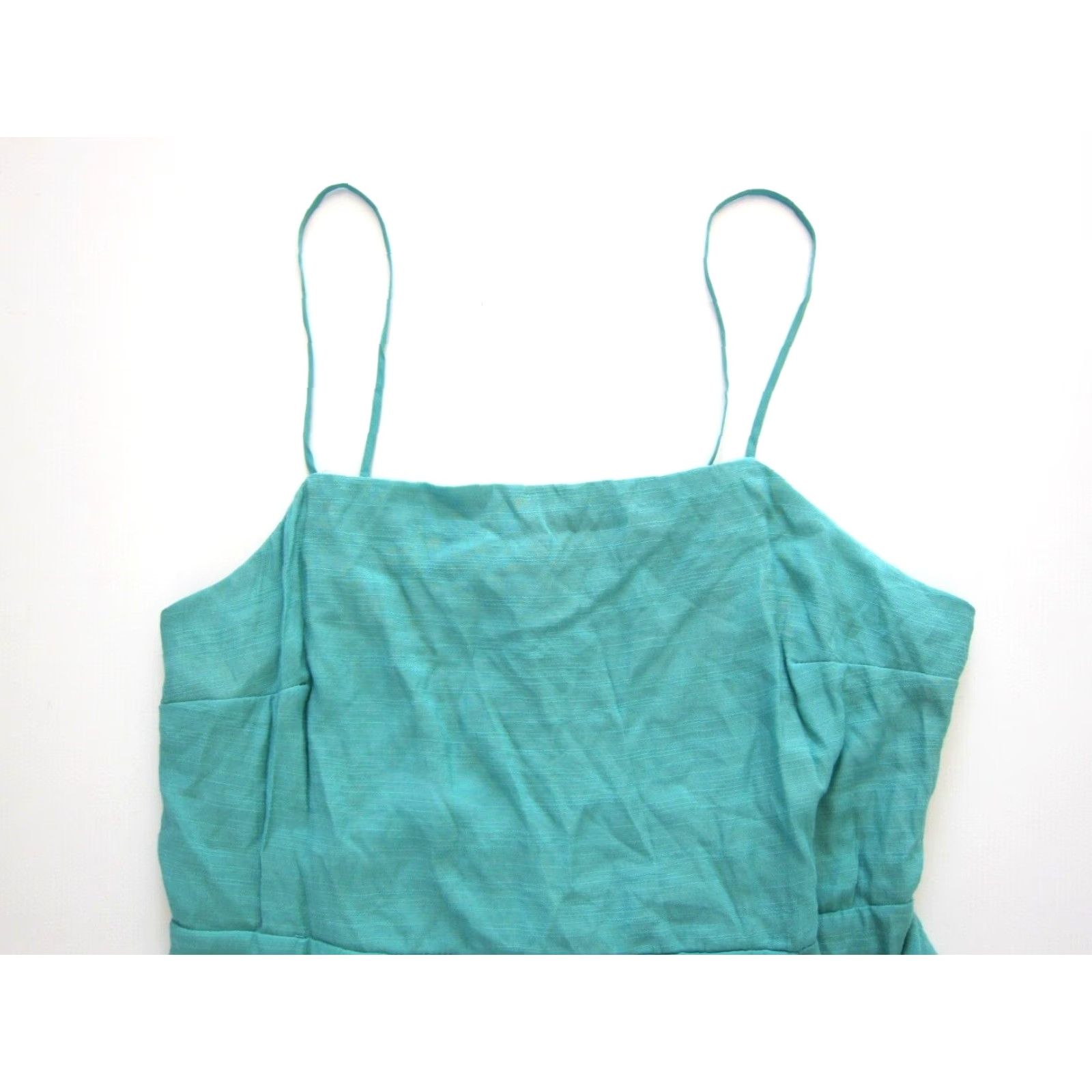 Nine West VINTAGE NWT Nine West Rayon Green Spaghetti Strap Wrap Slip Tank Sun Dress XXL Size XXL / US 16-18 / IT 52-54 - 5 Thumbnail