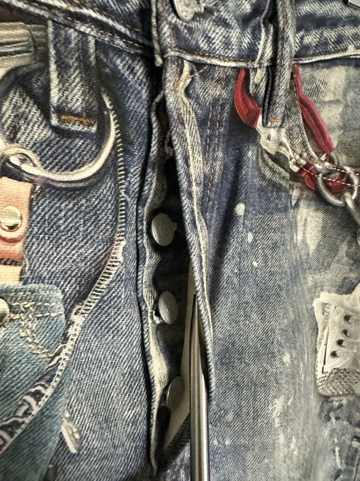 Acne Studios SS24 Acne studios loose fit rope chain jeans 48 Size US 32 / EU 48 - 19 Thumbnail