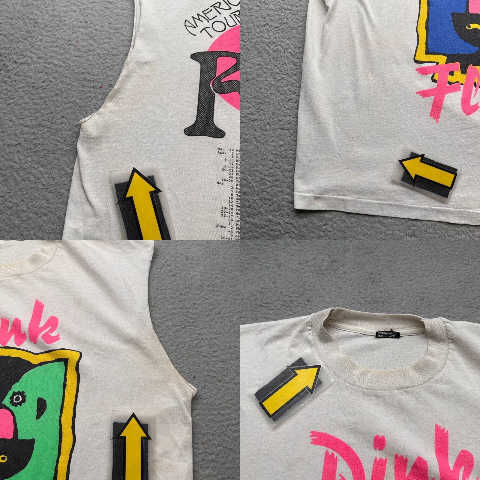Vintage VINTAGE Pink Floyd T-Shirt Mens XL White Sleeveless Graphic 1994 American Tour 90s Girl? Mens Size US XL / EU 56 / 4 - 8 Thumbnail