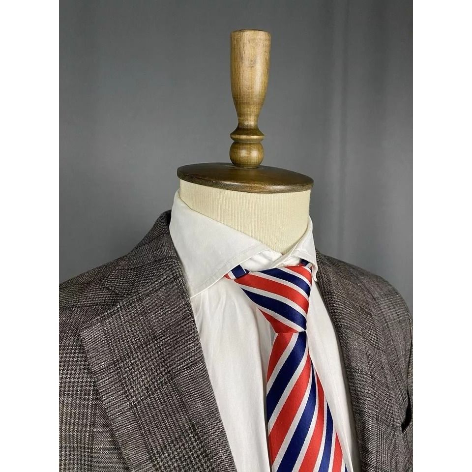 Hackett MINT! Hackett Men's Brown Wool Silk Linen Blazer Sportcoat J Size 52R - 5 Thumbnail