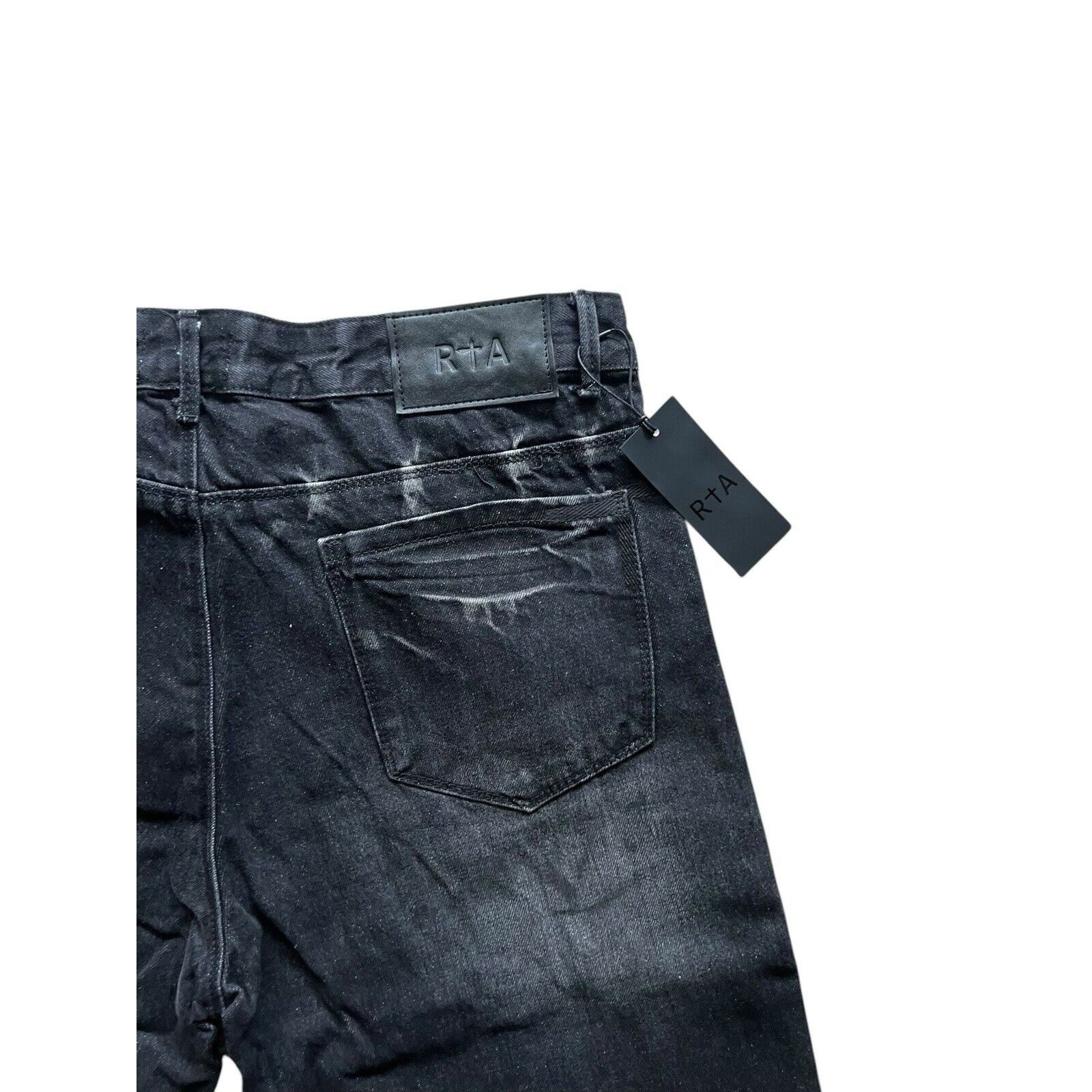 Rta RtA Mens Jonas Straight Leg Jeans $245 Black Size 34/32 Size US 34 / EU 50 - 7 Thumbnail