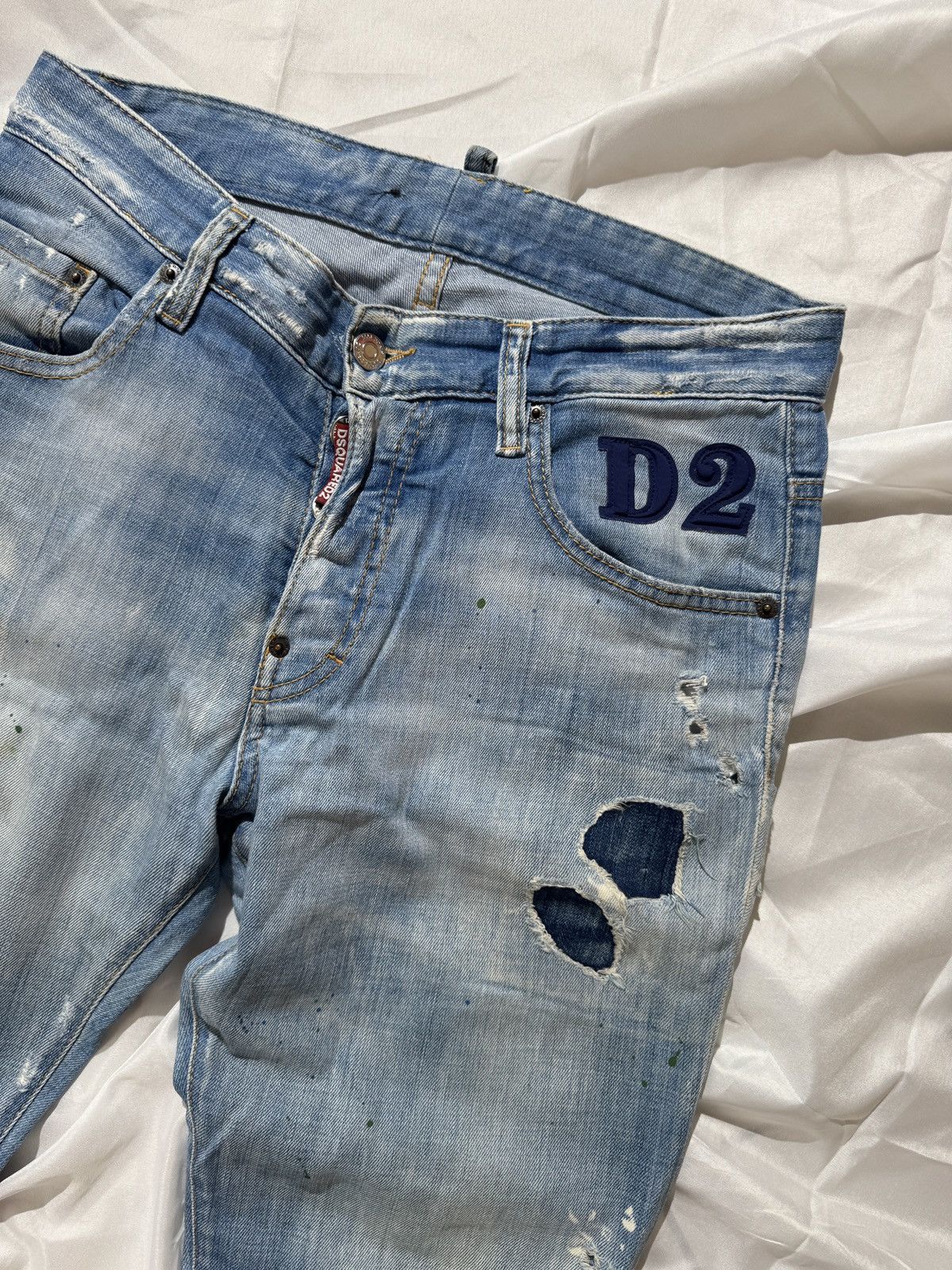 Dsquared2 Dsquared2 Slim Fit Distressed Jeans Size 30" / US 8 / IT 44 - 3 Thumbnail