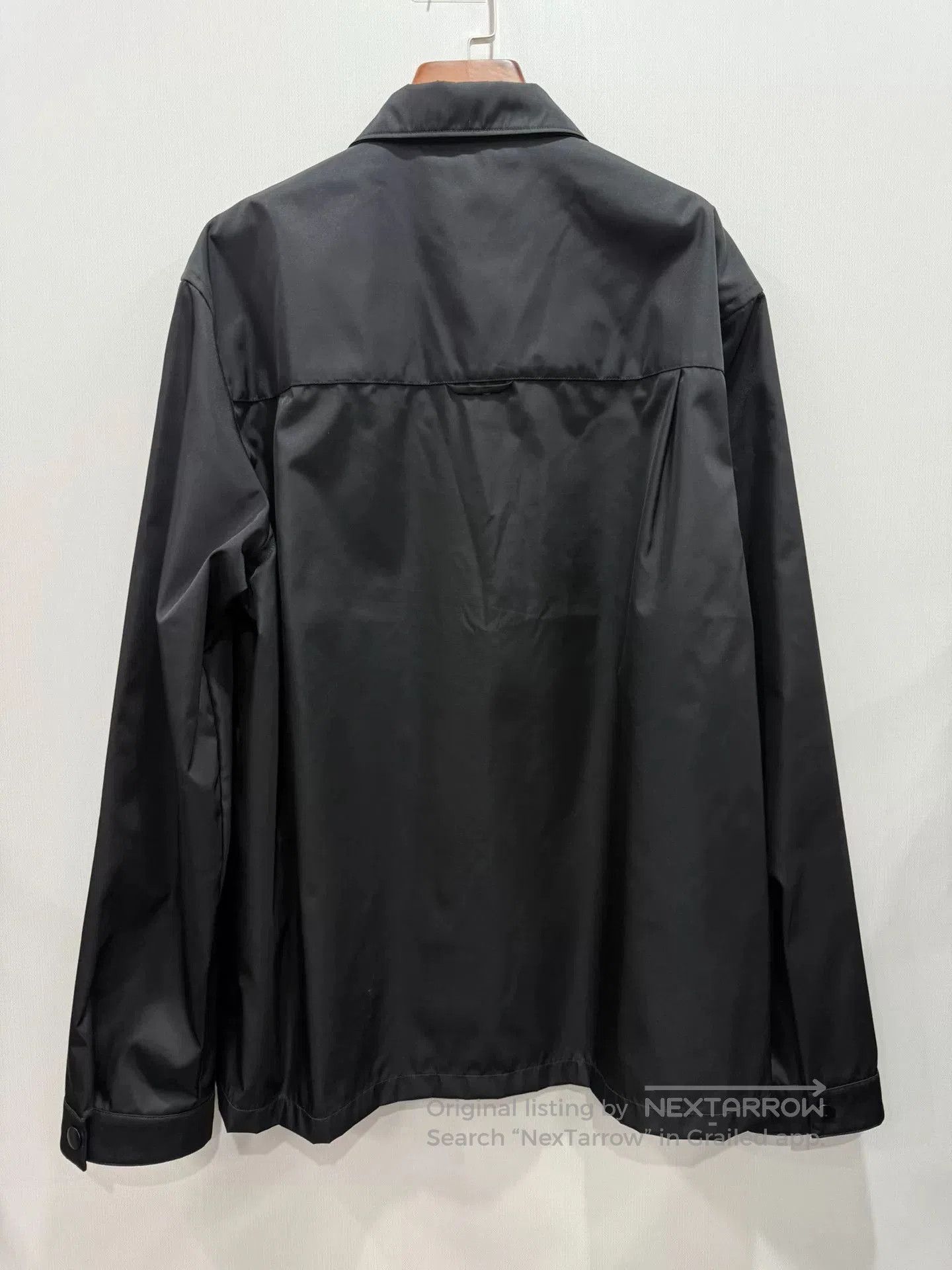 Prada Black Triangle Logo Jacket L.