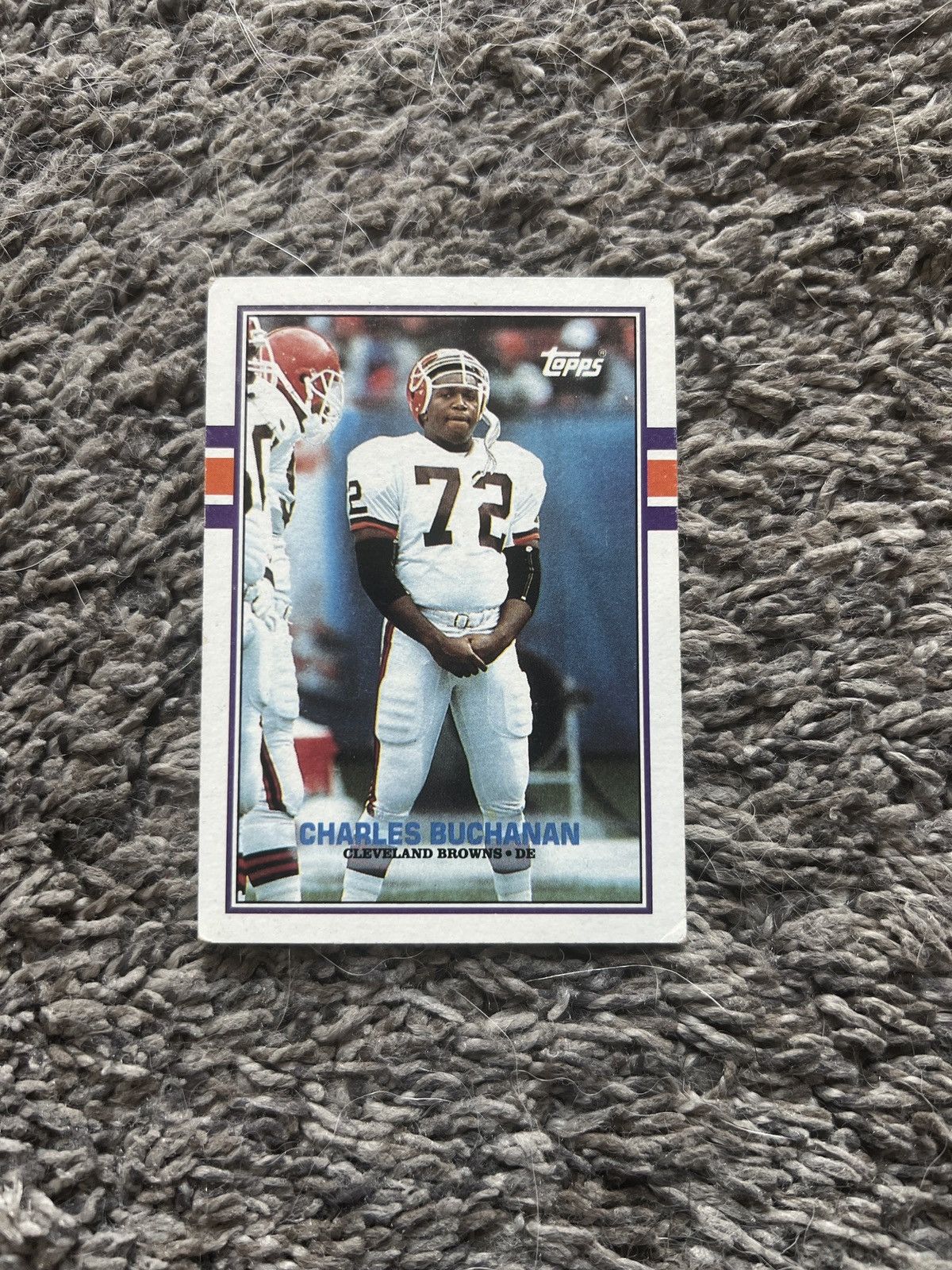 NFL 1989 Topps #142 Charles Buchanan Card Size ONE SIZE - 1 Thumbnail