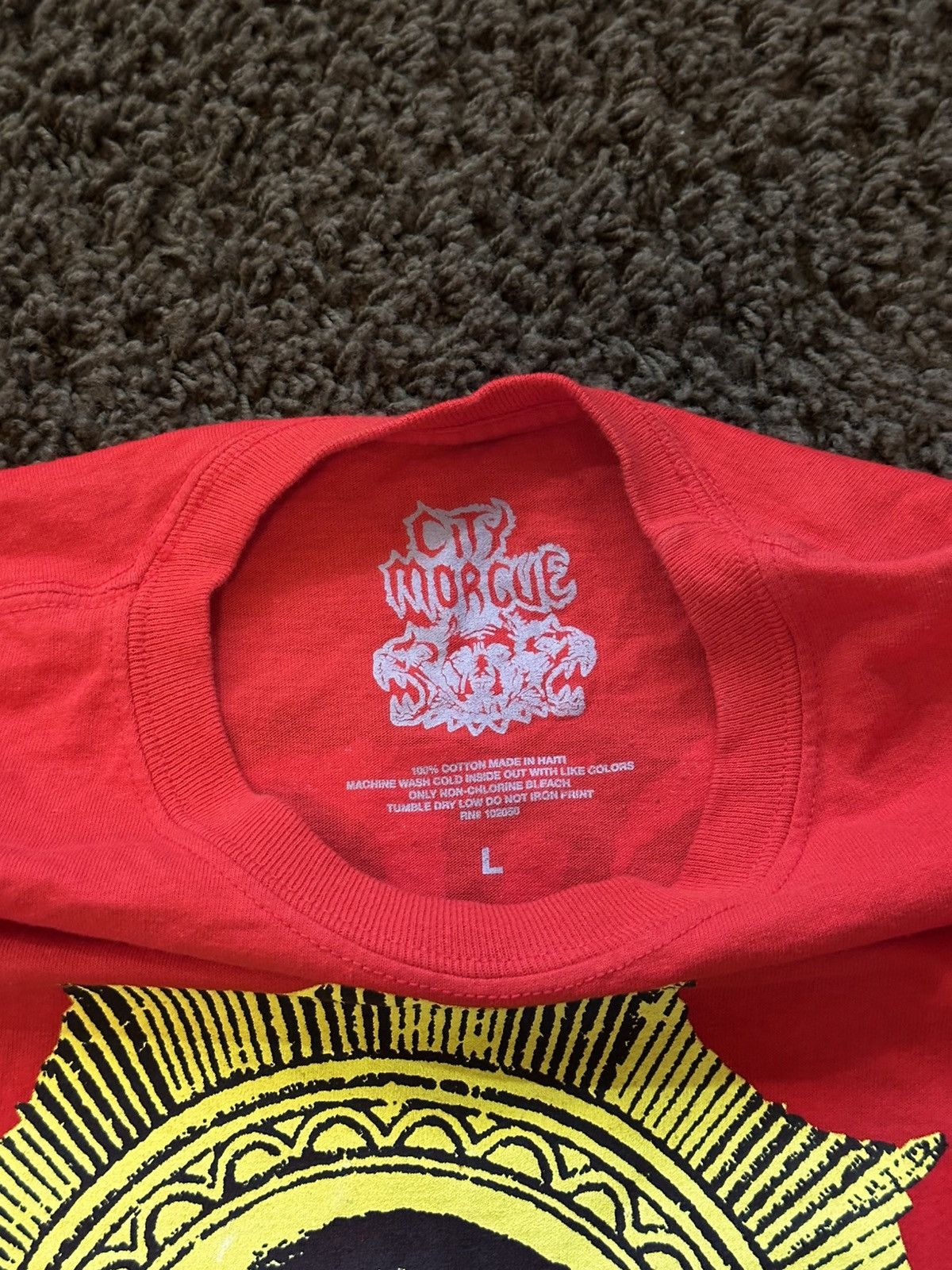 City Morgue RARE 2018 City Morgue Pray For The Sinners Red LS Shirt L Size US L / EU 52-54 / 3 - 4 Thumbnail