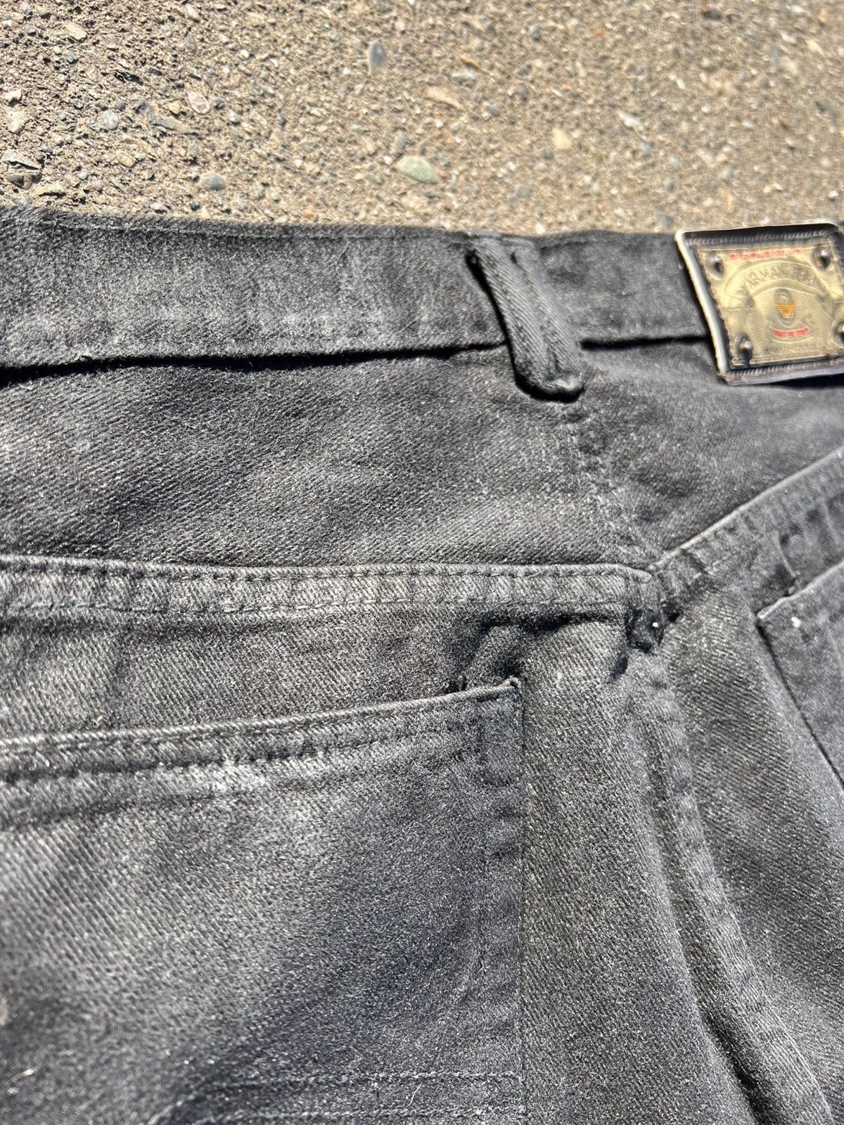 Vintage NovocentoNovantanove “rmani” flared heavy waxed jeans Size US 34 / EU 50 - 9 Thumbnail