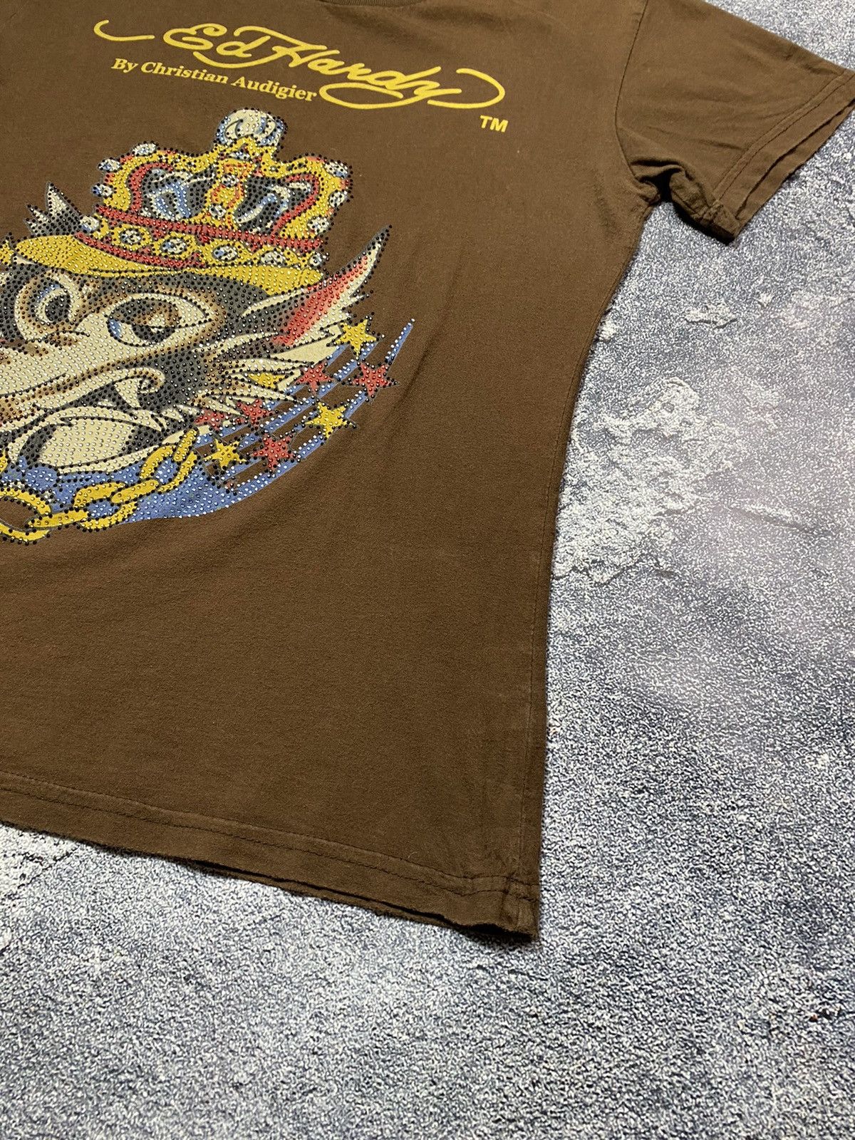 Christian Audigier × Ed Hardy × Japanese Brand Vintage ED HARDY by Christian Audigier Tshirt Size L / US 10 / IT 46 - 7 Thumbnail