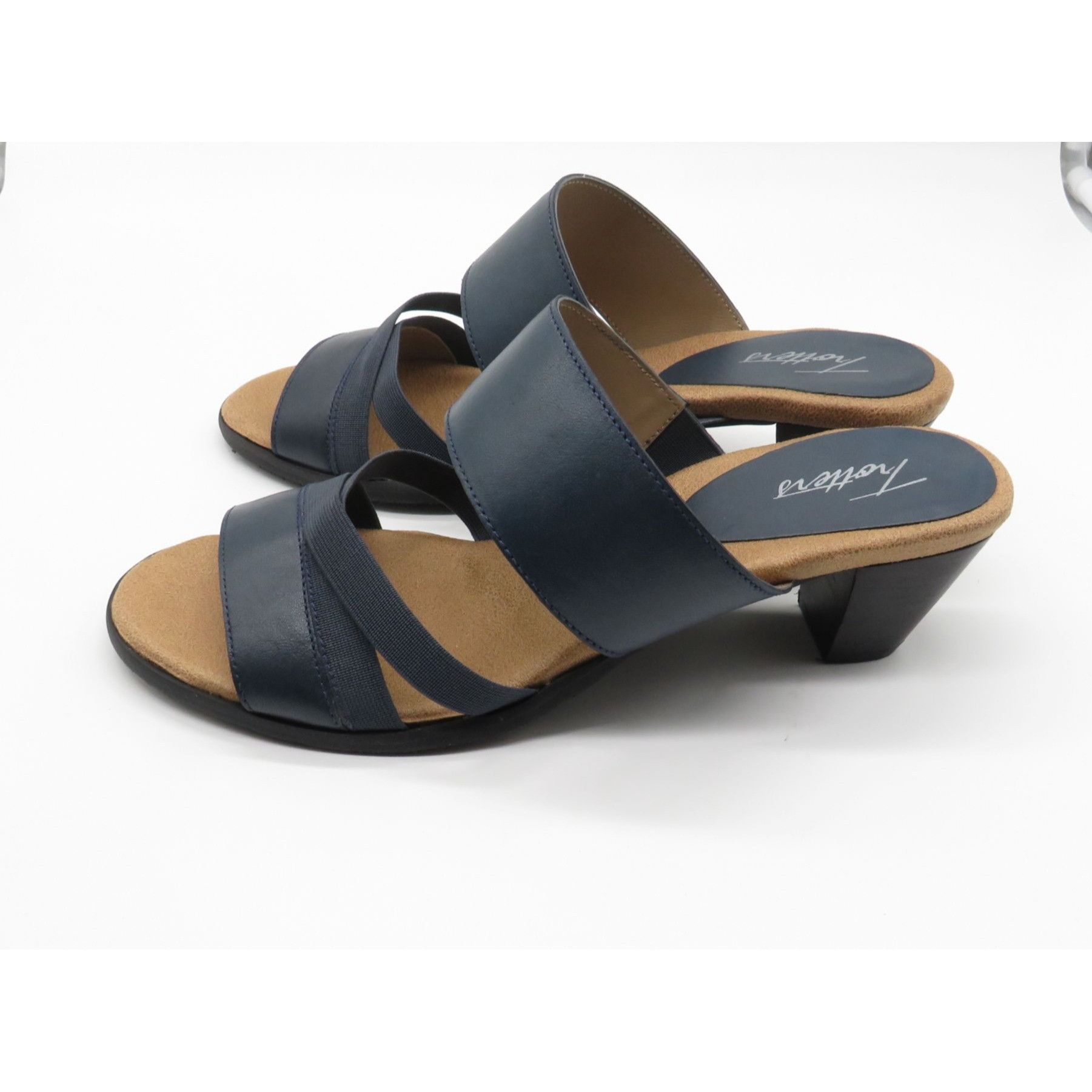 Other Trotters Womens Navy Blue Heeled Sandals 10 Leather Upper NE Size US 10 / IT 40 - 5 Thumbnail