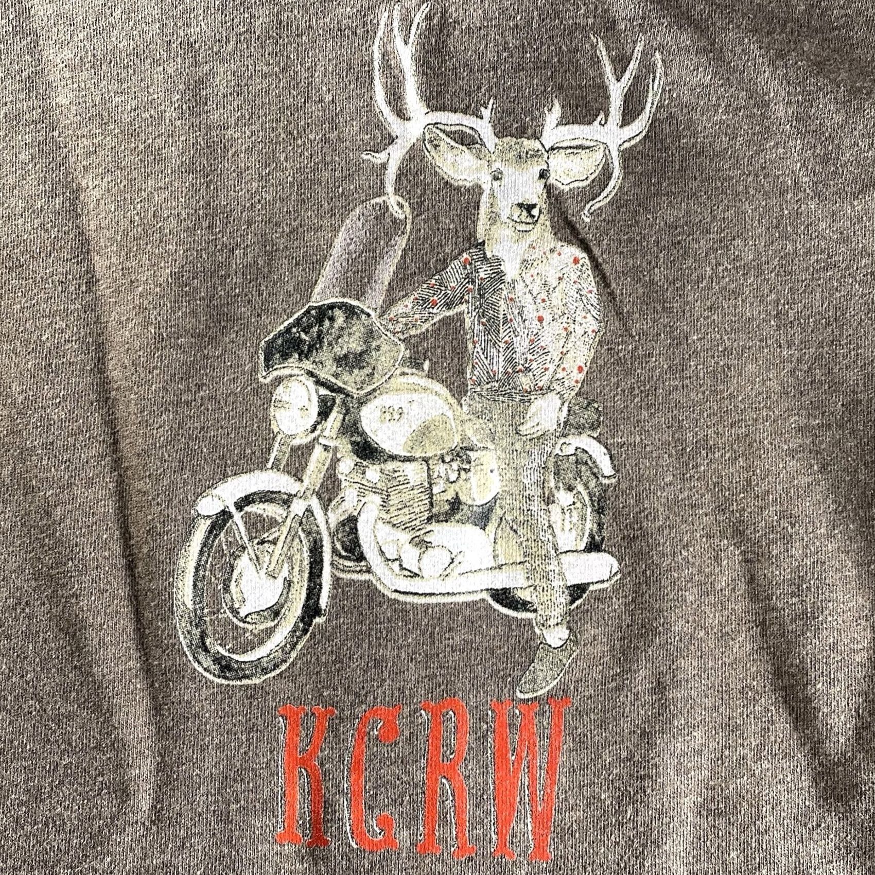 American Apparel NPR KCRW 88.9 Zip Up Hoodie American Apparel Men XL Brown Full Zip Motorcycle Graphic Print Bre breathable Lightweight Autumn Winter Spring Fall Size US XL / EU 56 / 4 - 2 Thumbnail
