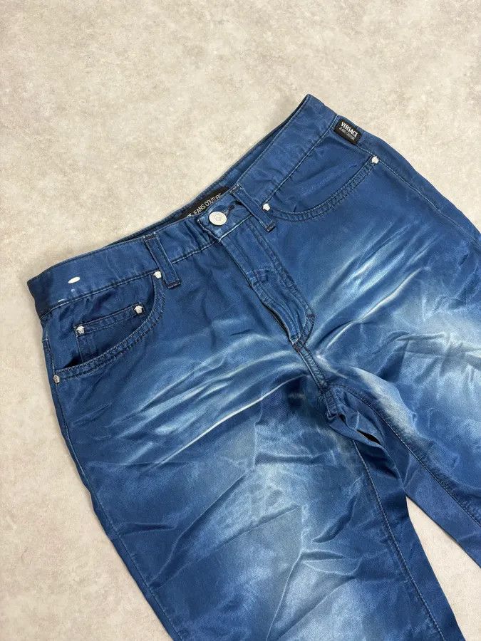 Versace 2000s Versace Royal Blue Faded Pants Size 25" / US 0 / IT 36 - 6 Thumbnail