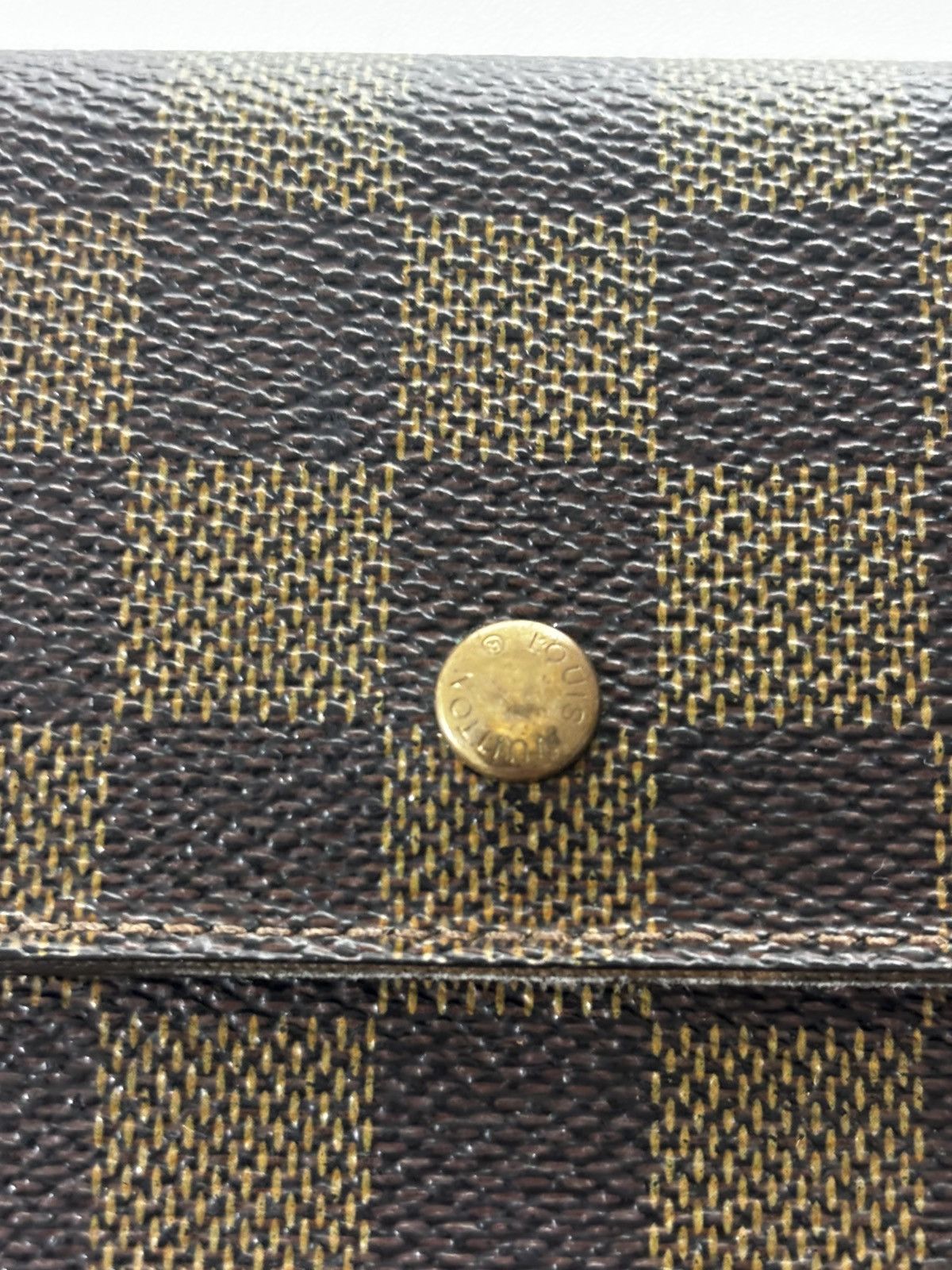 Louis Vuitton Louis Vuitton Damier Ebene Long Wallet Brown Wallet Size ONE SIZE - 3 Thumbnail