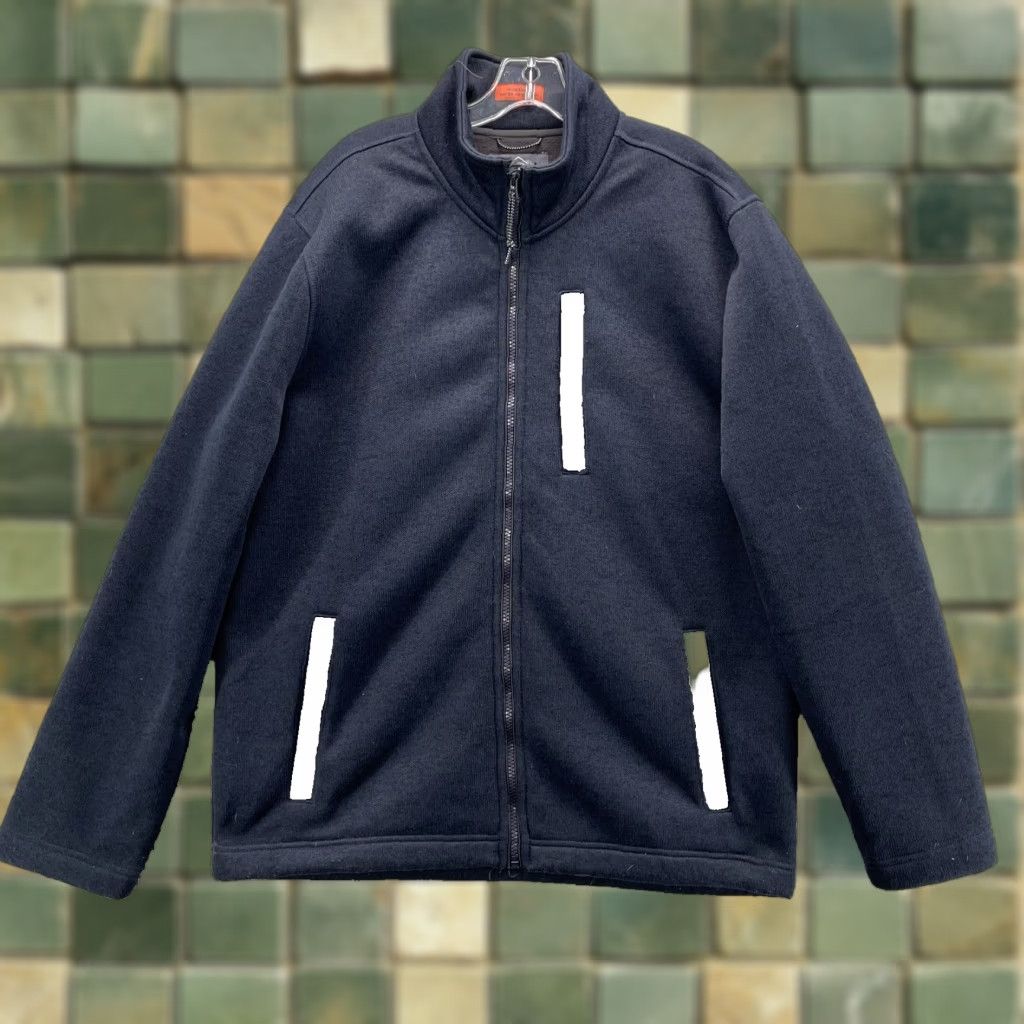 Vintage St. Johns Bay Windproof Fleece Jacket Men Large Water Resist Performance Outdoor Jacket - Blue - Windproof Water Resistant - 90s Outdoor Style Mens Size US L / EU 52-54 / 3 - 1 Thumbnail
