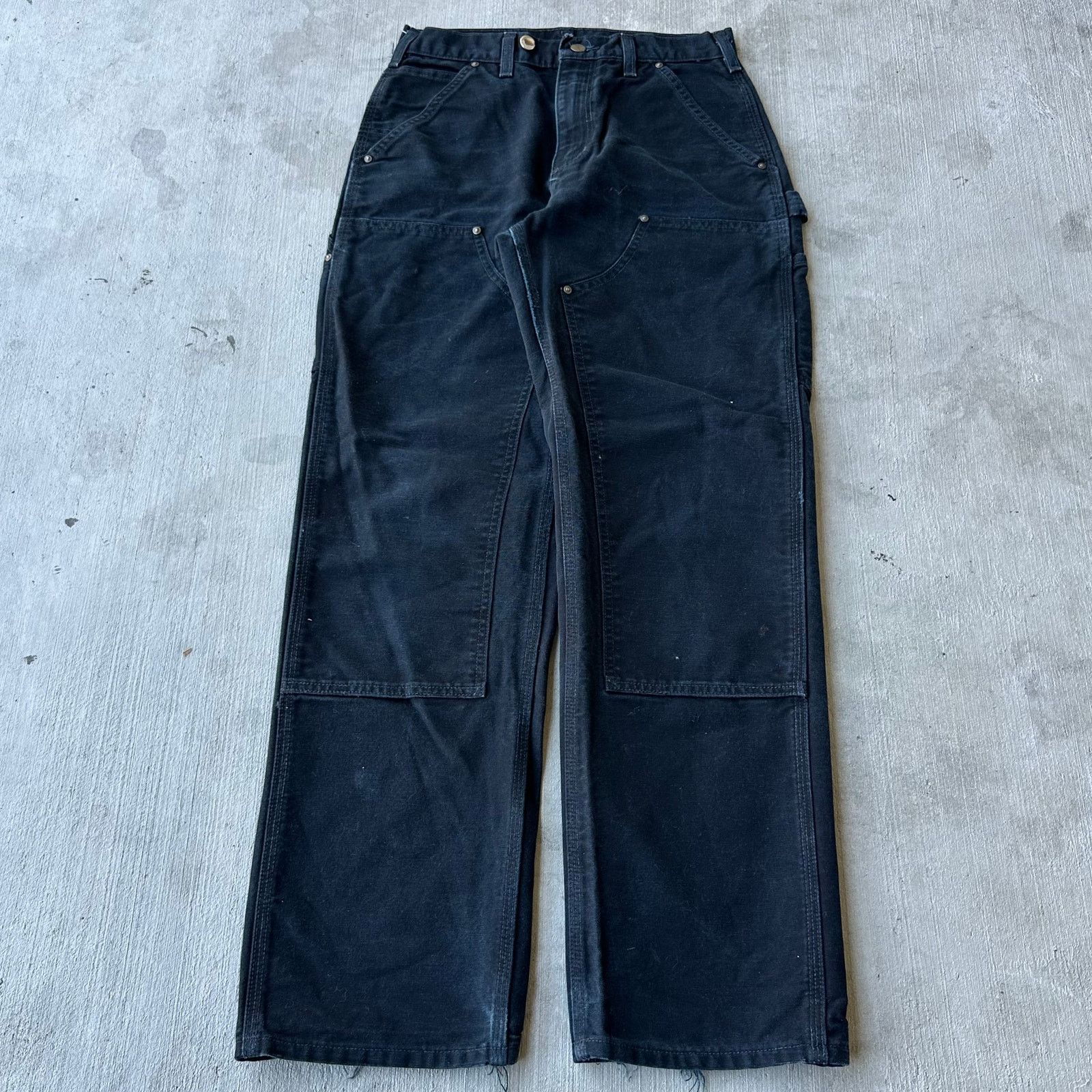 Carhartt black double knee work wear carpenter pants