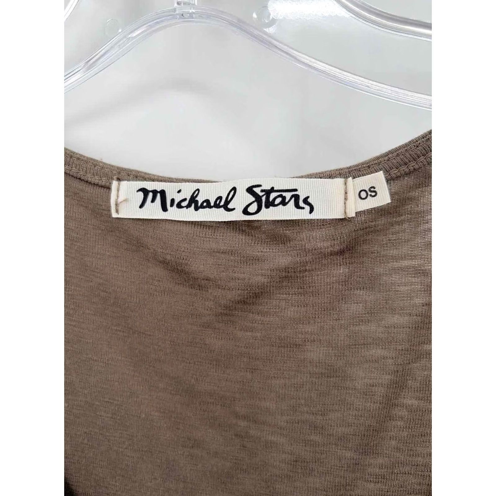 Michael Stars Michael Stars Green T-shirt One Size Size ONE SIZE - 3 Thumbnail