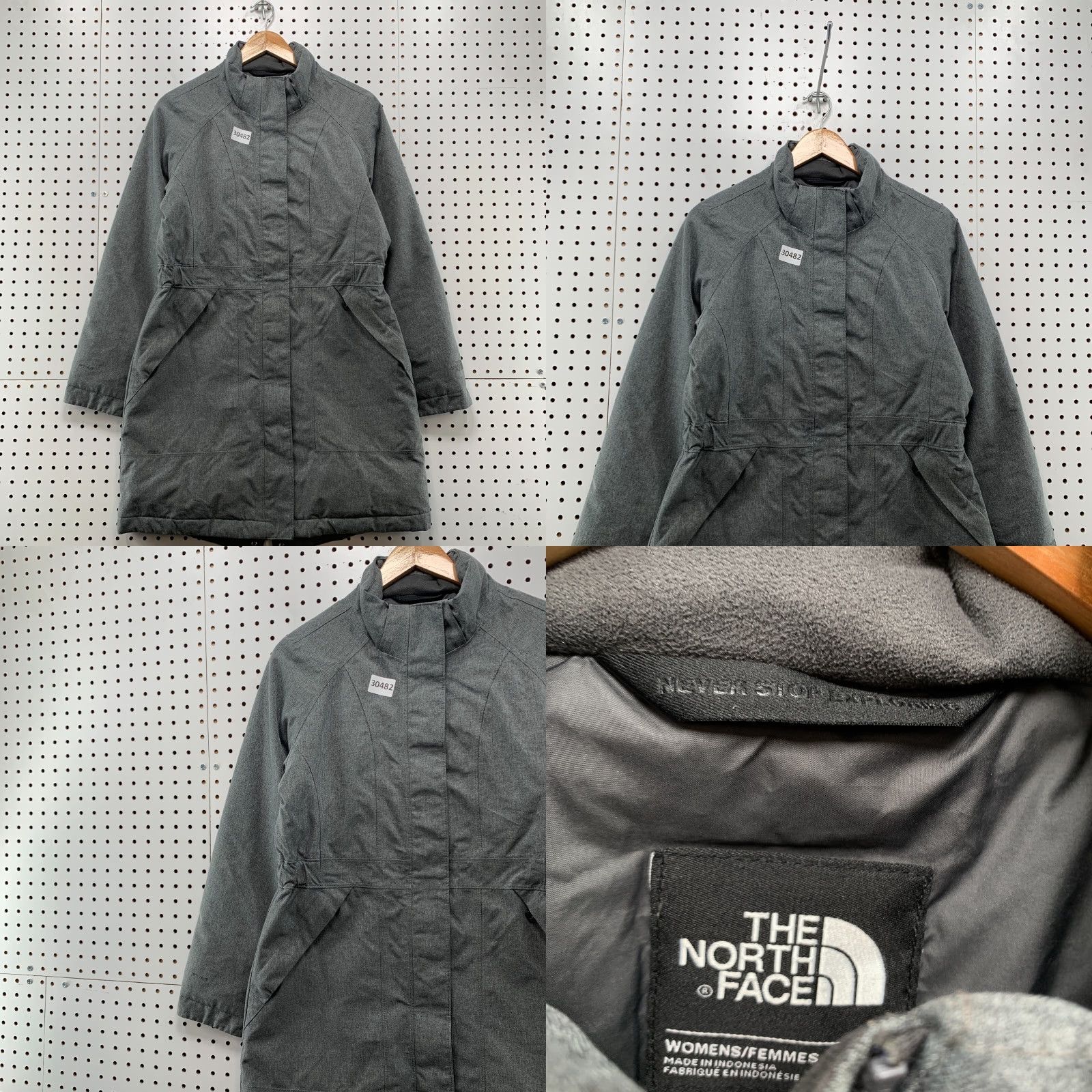 The North Face VINTAGE The North Face Down Coat Womens M Gray 20x35 Arctic Hyvent 550 Parka Wool? Size M / US 6-8 / IT 42-44 - 8 Thumbnail