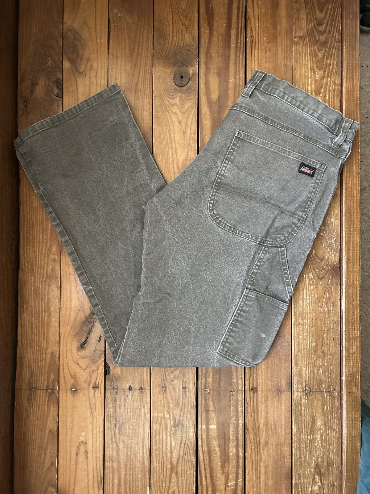 Dickies × Vintage Vintage Dickies Green Faded Carpenter Pants Size US 36 / EU 52 - 1 Thumbnail
