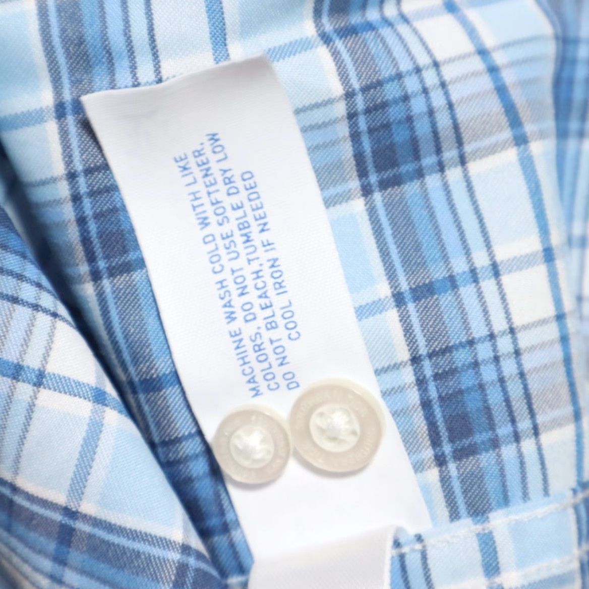 Southern Tide Southern Tide Shirt Blue 2XL Men Brrr Nylon Plaid Long Sleeve Button Down Regular Fit Size US XXL / EU 58 / 5 - 8 Thumbnail