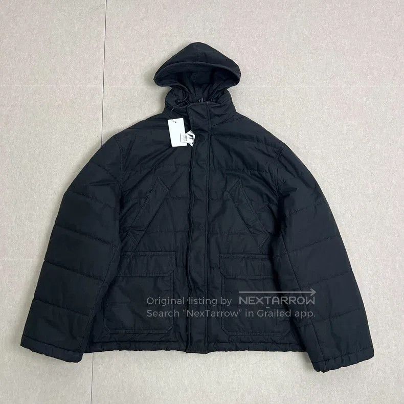 Balenciaga Black Hooded Down Jacket