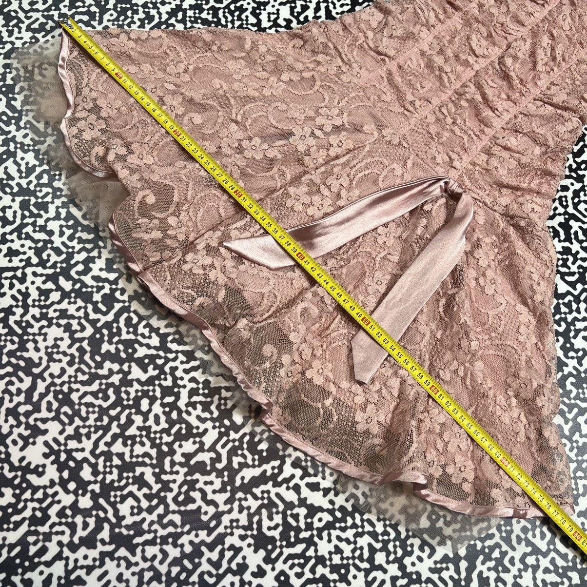 Japanese Brand Vintage Y2K Un Deux Trois Sexy Pink Mesh Mini Dress Size M / US 6-8 / IT 42-44 - 19 Thumbnail