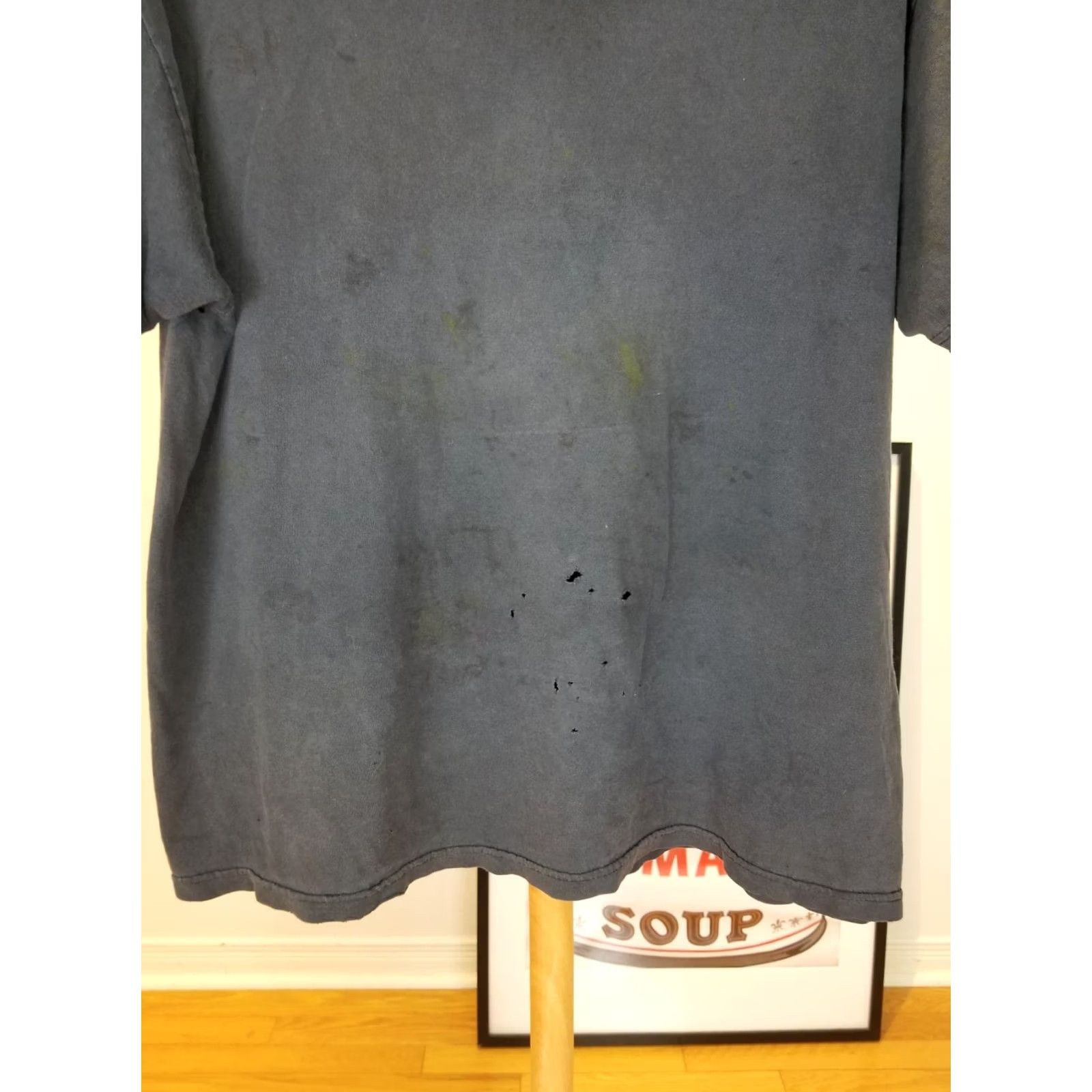 Vintage VINTAGE UNBRANDED BLACK SUN FADED DISTRESSED COTTON T-SHIRT XL MEN Crew Neck Short Sleeve T-Shirt Size US XL / EU 56 / 4 - 4 Thumbnail