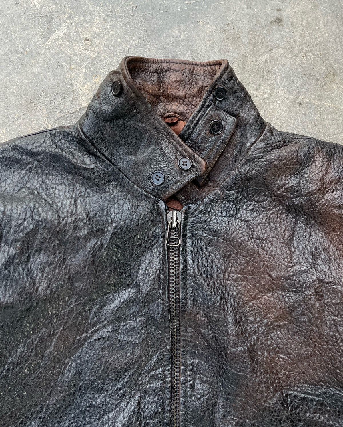 Japanese Brand × Vintage 🔥Vintage Japanese Brand Sheepskin Leather Bomber Jacket Size US M / EU 48-50 / 2 - 7 Thumbnail