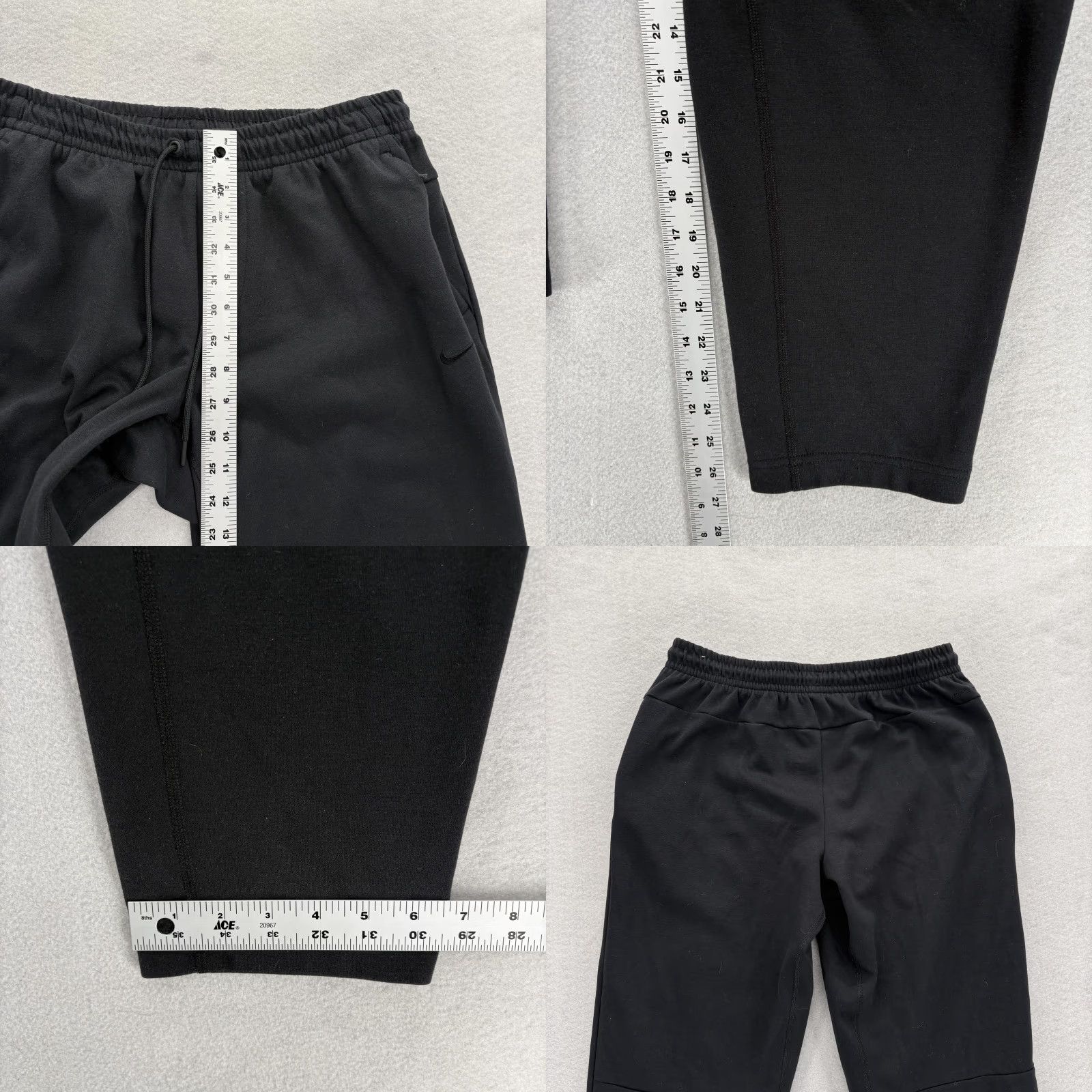 Nike Nike Dri-Fit Pants Mens Medium Black Fleece Jogger Sweatpants Athletic Gym Camp Size US 31 - 8 Thumbnail