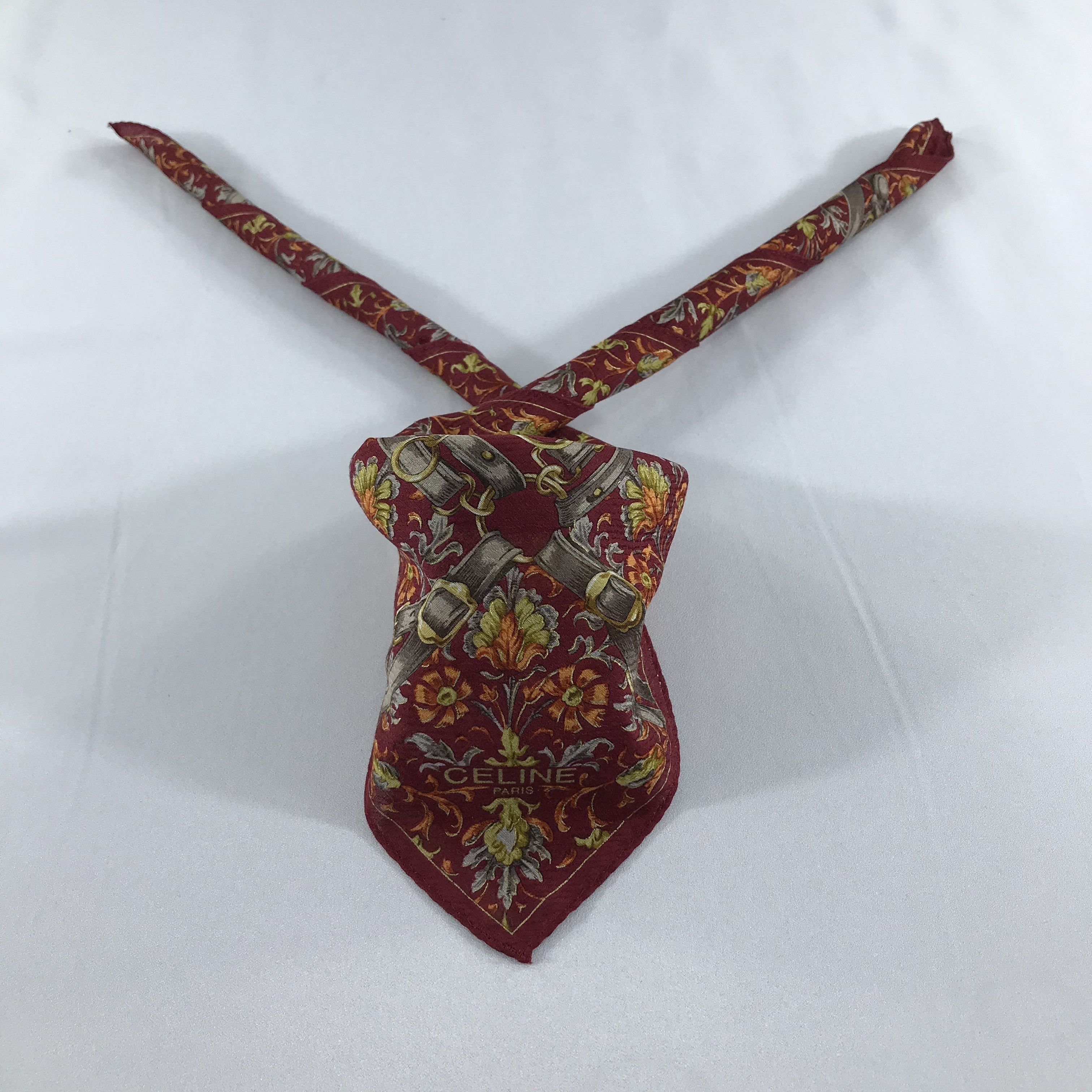 Celine Celine Luxurious Handkerchief Neckerchief Bandana H881 Size ONE SIZE - 1 Thumbnail