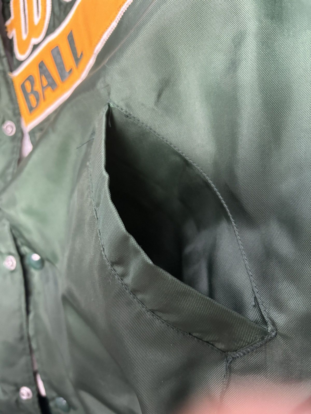 Vintage Vintage 80s Chalk Line Local Baseball Satin Spellout Jacket Size US M / EU 48-50 / 2 - 3 Thumbnail